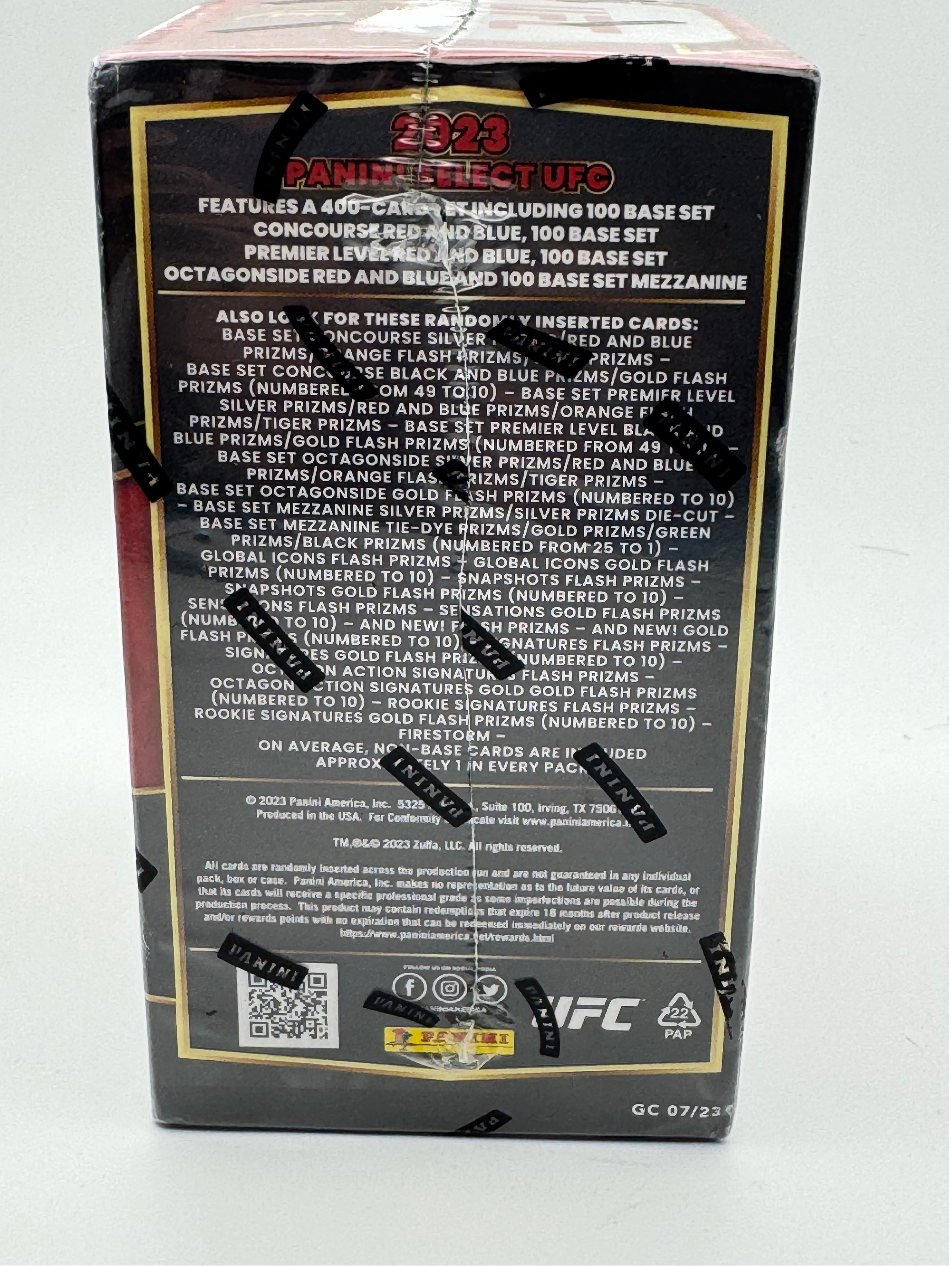 2023 Panini Select UFC Select Blaster Box