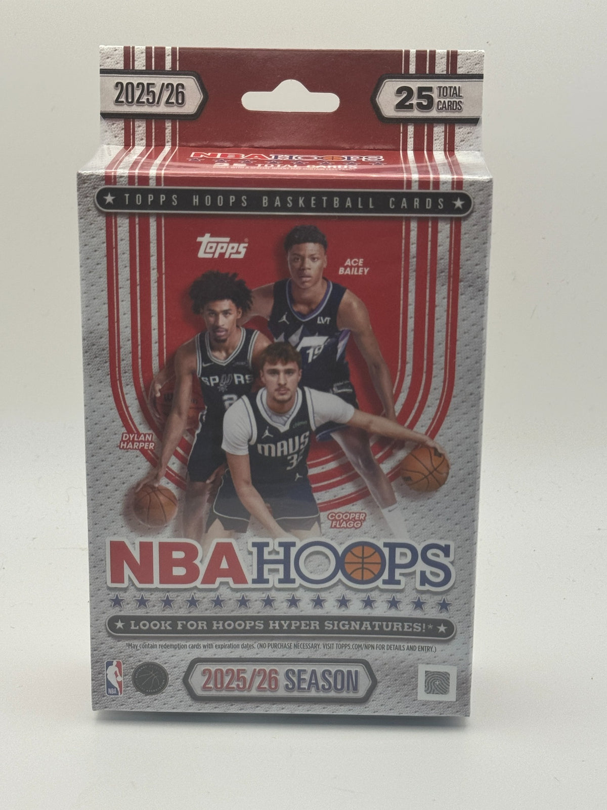 2025-26 Topps NBA Hoops Basketball Hanger Box front