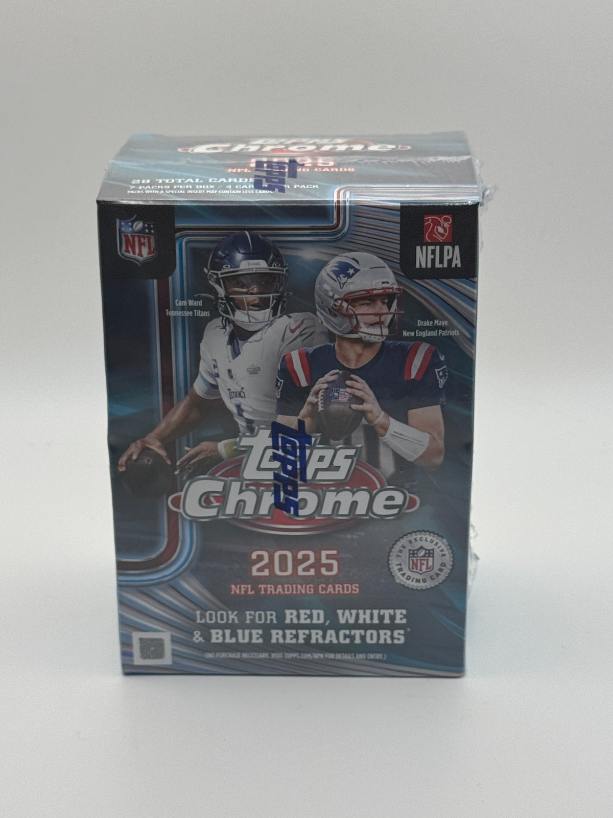2025 Topps Chrome NFL Value Box front