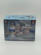 2025 Topps Chrome NFL Value Box front and top