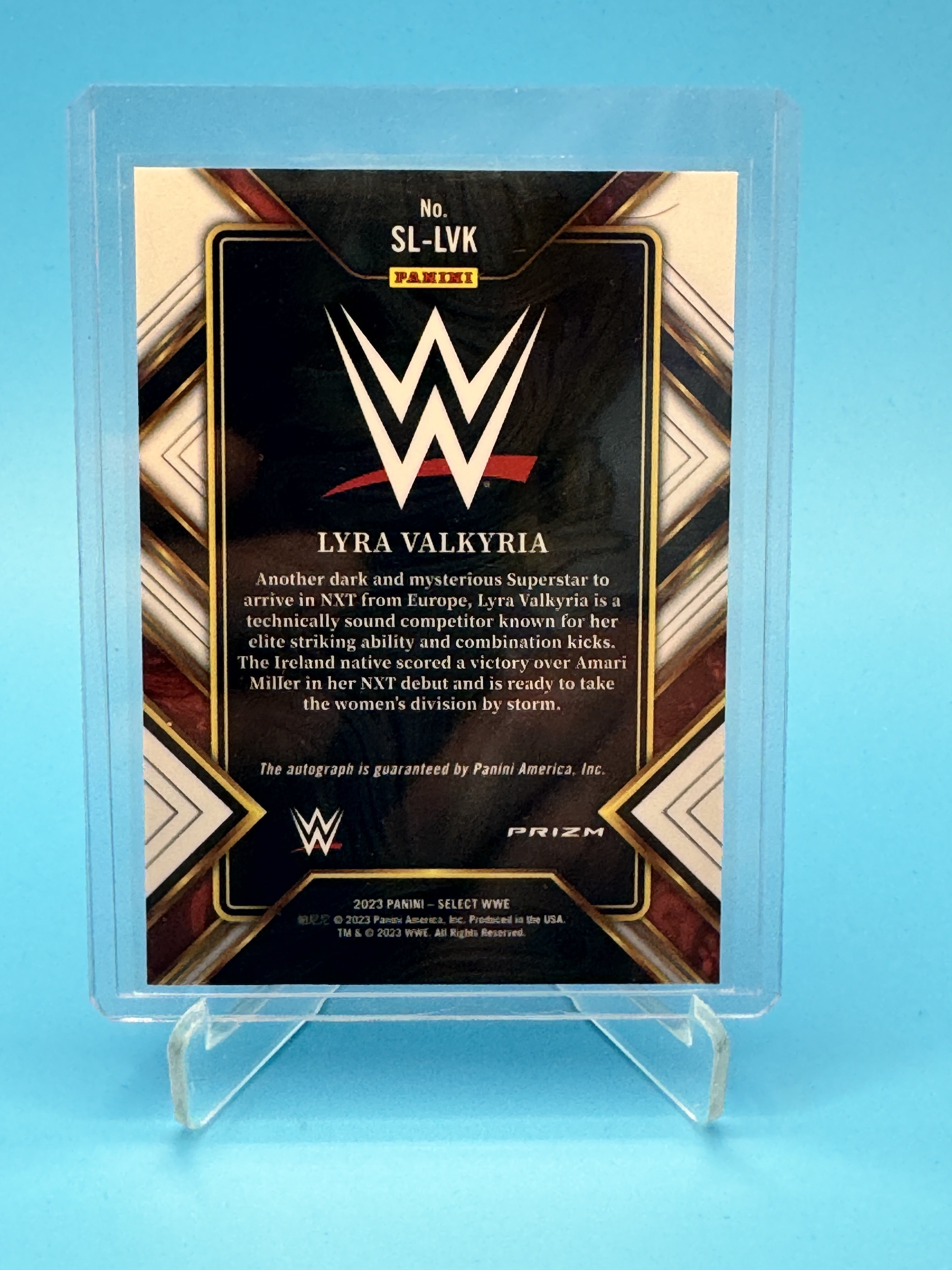 2023 Panini Select WWE #SL-LVK Lyra Valkyria Signature Selections