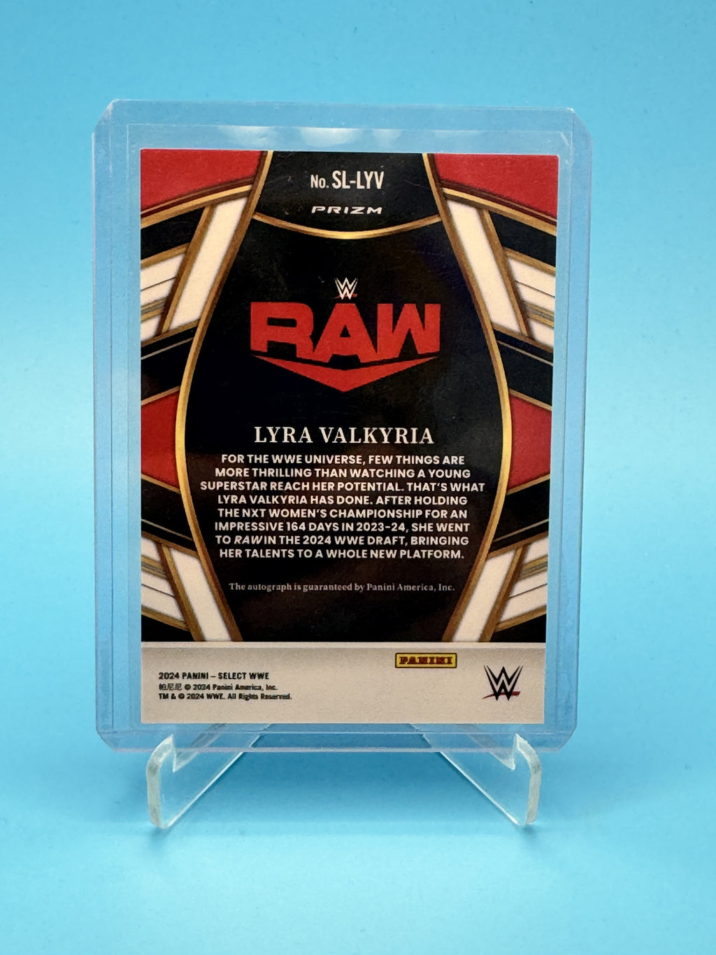 2024 Panini Select WWE #SL-LYV Lyra Valkyria Signature Selections