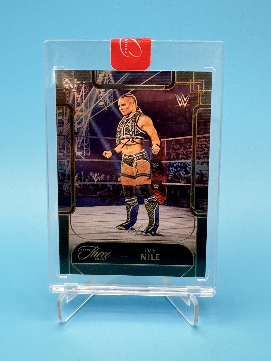 2024 Panini Three Count WWE #60 Ivy Nile Platinum #/1