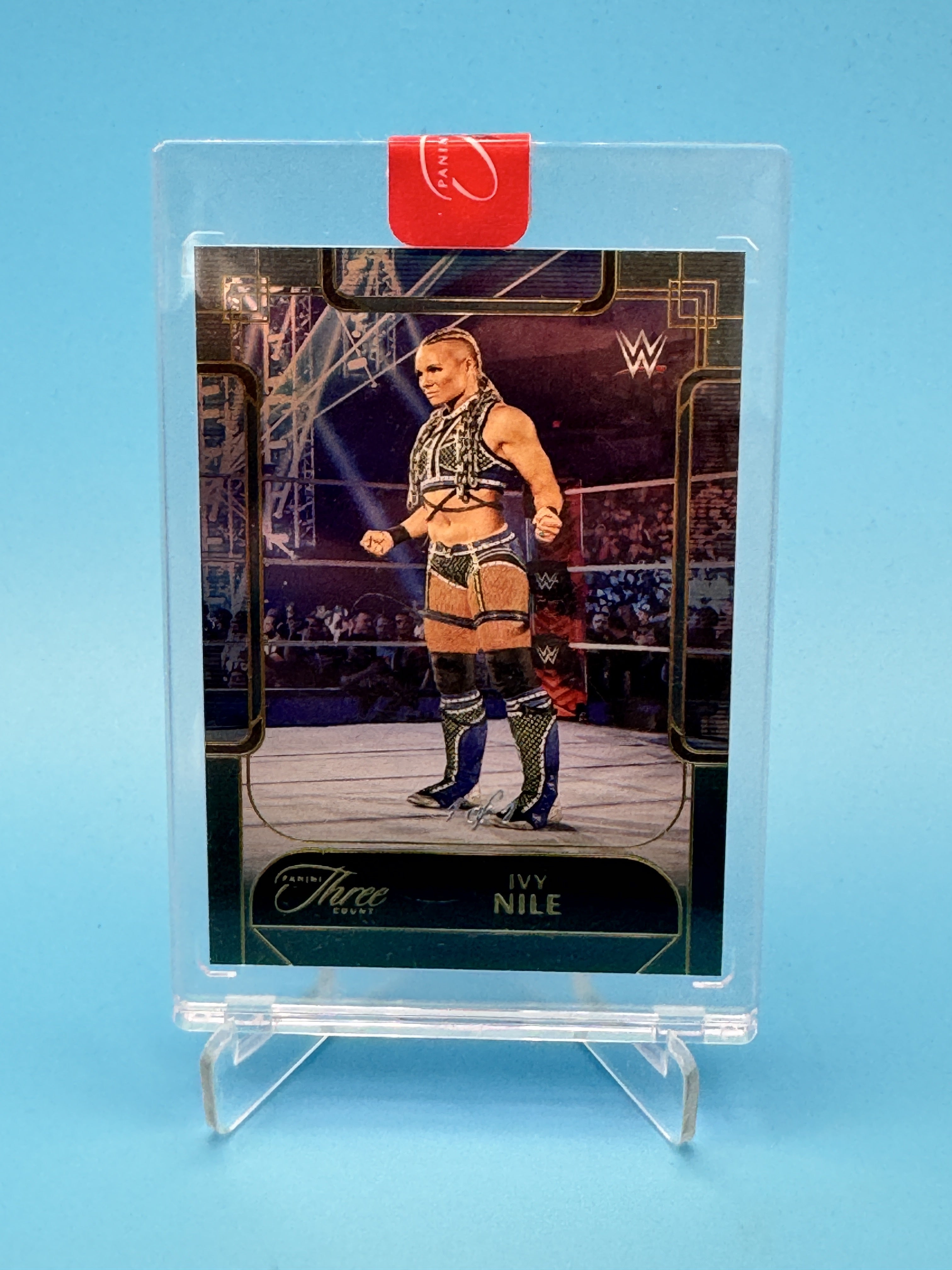2024 Panini Three Count WWE #60 Ivy Nile Platinum #/1