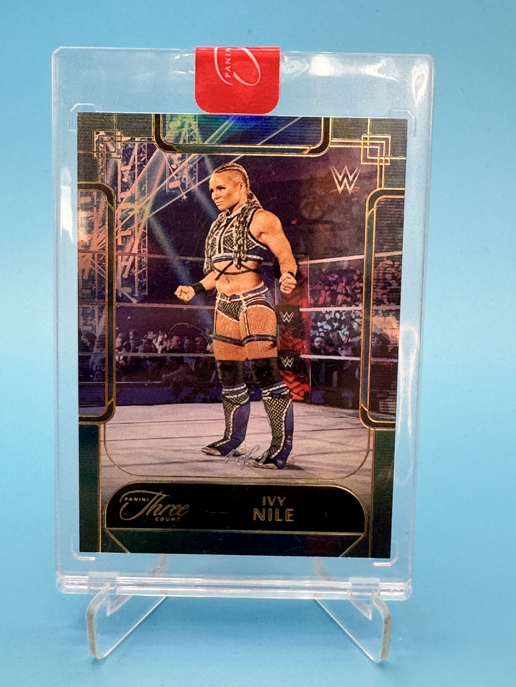 2024 Panini Three Count WWE #60 Ivy Nile Platinum #/1