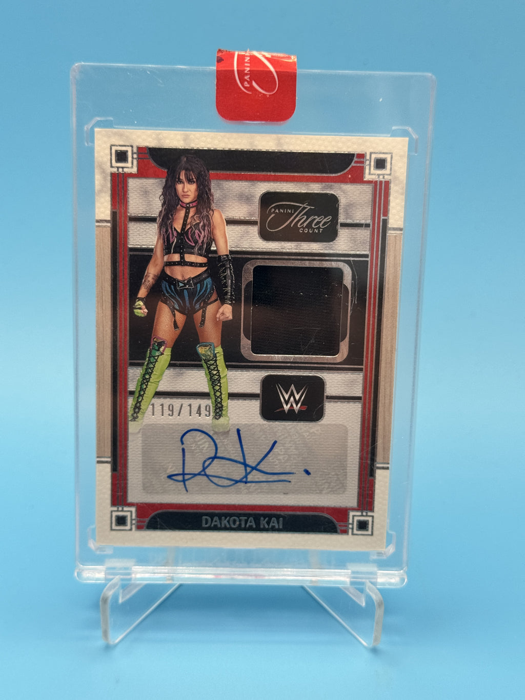 2024 Panini Three Count WWE #MA-DKI Dakota Kai Memorabilia Autographs #/149