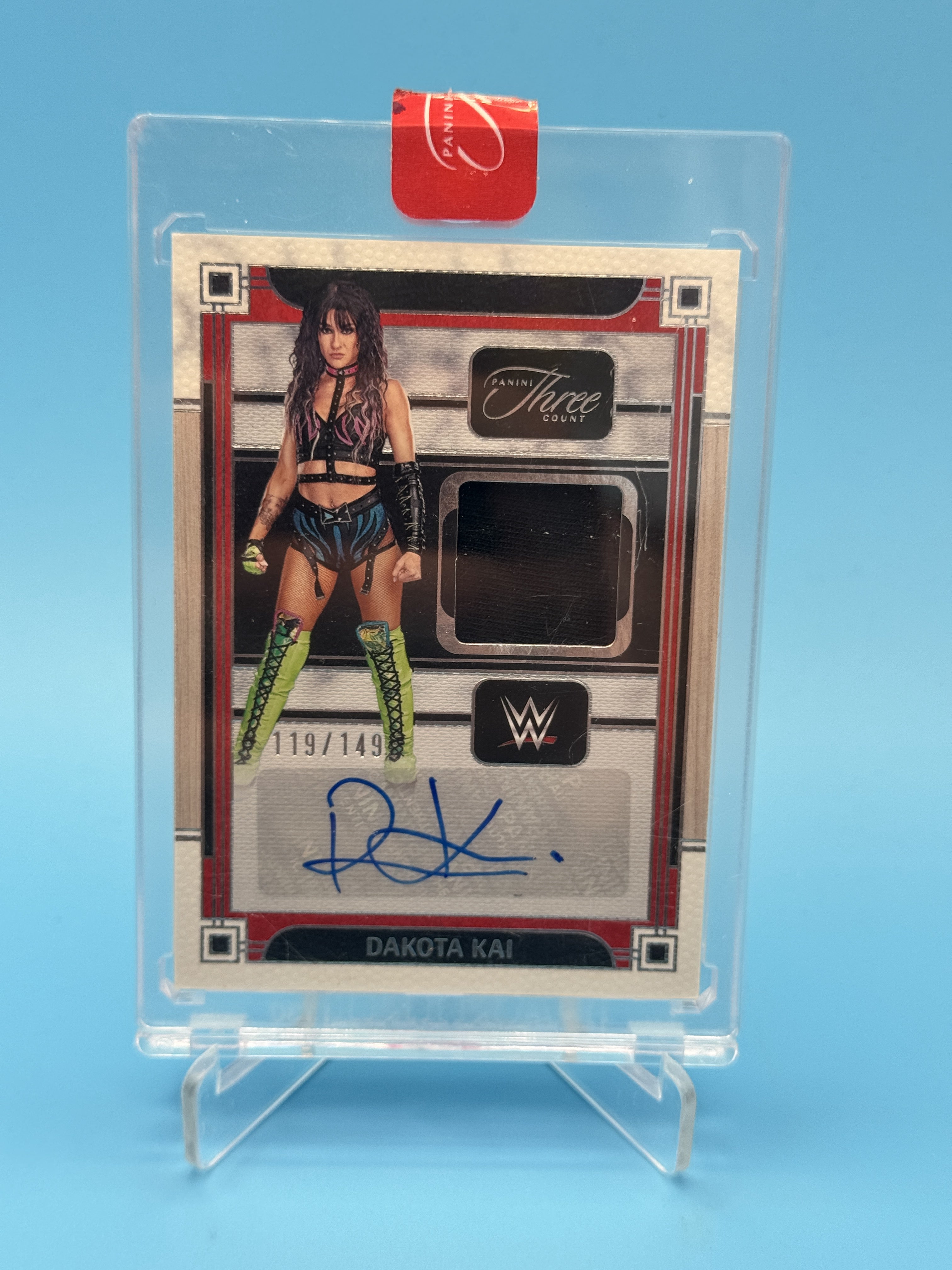 2024 Panini Three Count WWE #MA-DKI Dakota Kai Memorabilia Autographs #/149
