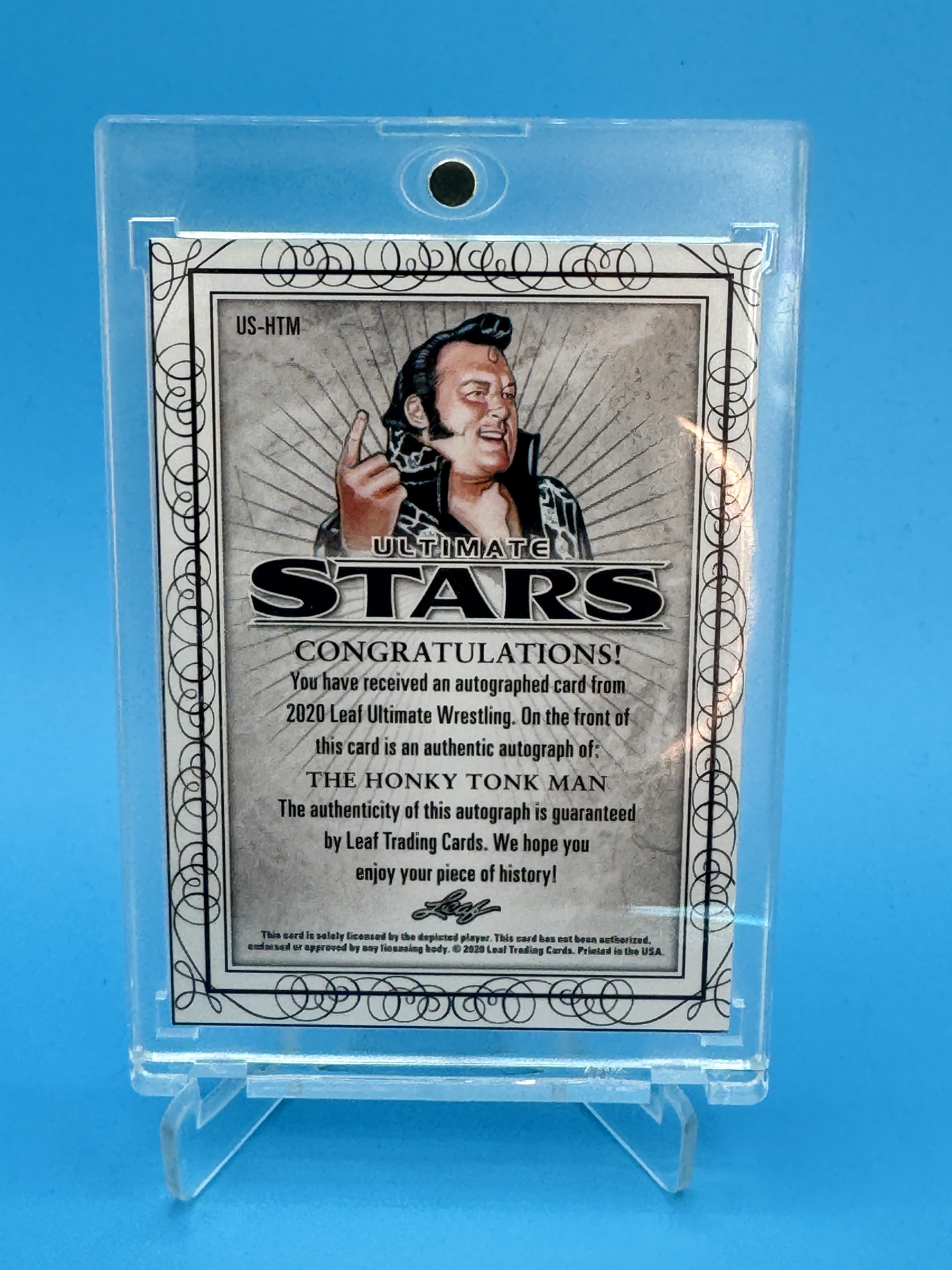 2020 Leaf Ultimate - Ultimate Stars Autographs #US-HTM The Honky Tonk Man