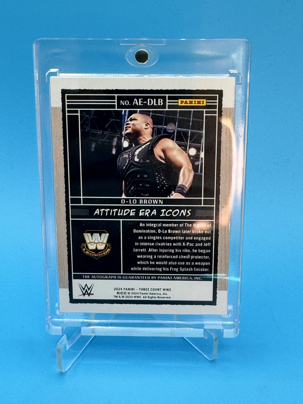 2024 Panini Three Count #AE-DLB D-Lo Brown Attitude Era Icons Signatures #/99