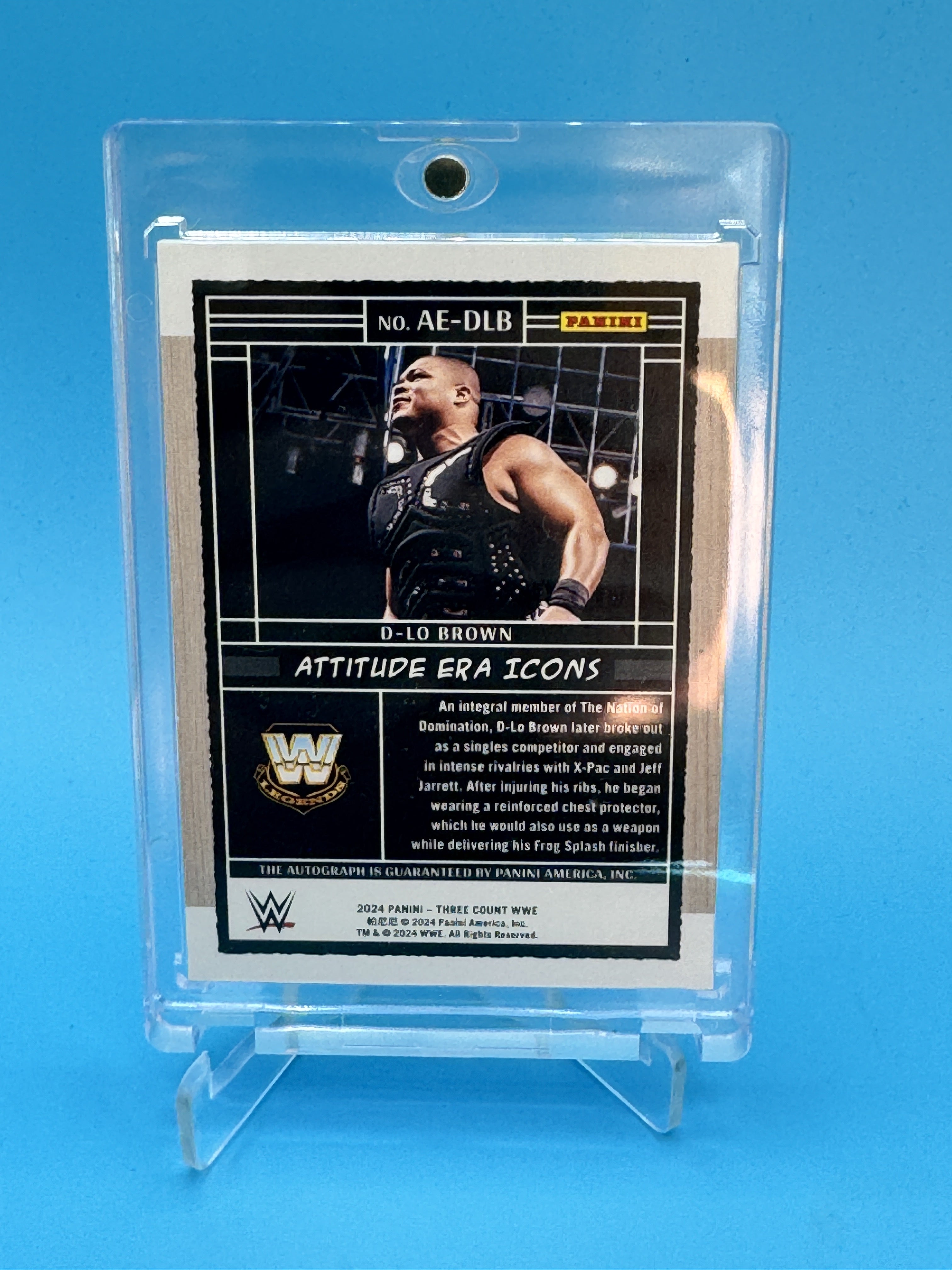 2024 Panini Three Count #AE-DLB D-Lo Brown Attitude Era Icons Signatures #/99