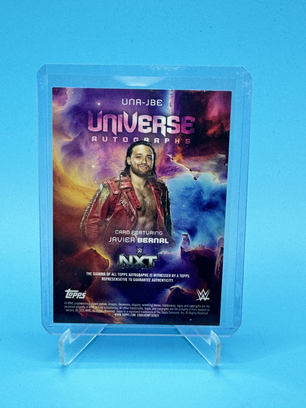 2025 Topps Universe WWE #UNA-JBE Javier Bernal Universe Autographs