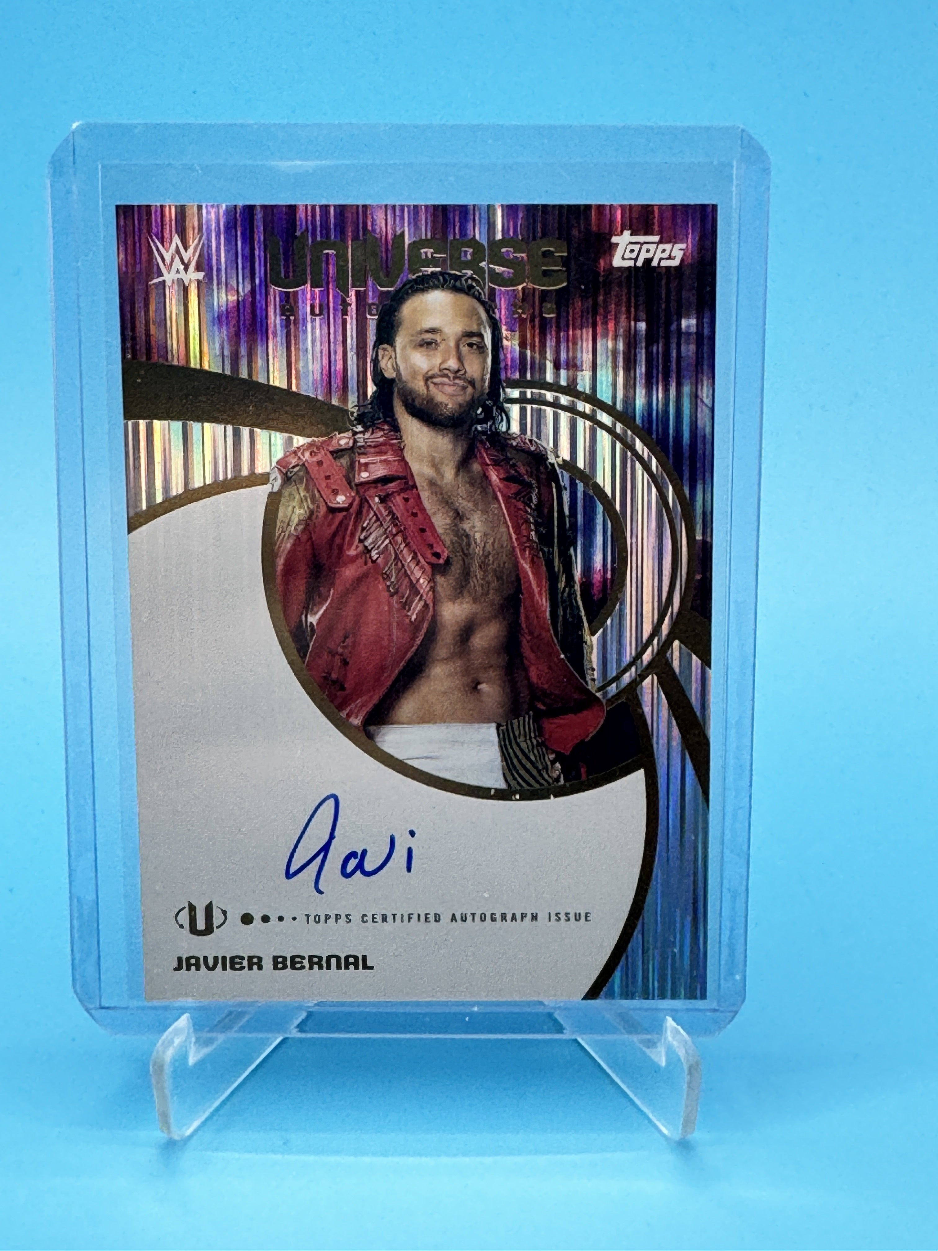 2025 Topps Universe WWE #UNA-JBE Javier Bernal Universe Autographs