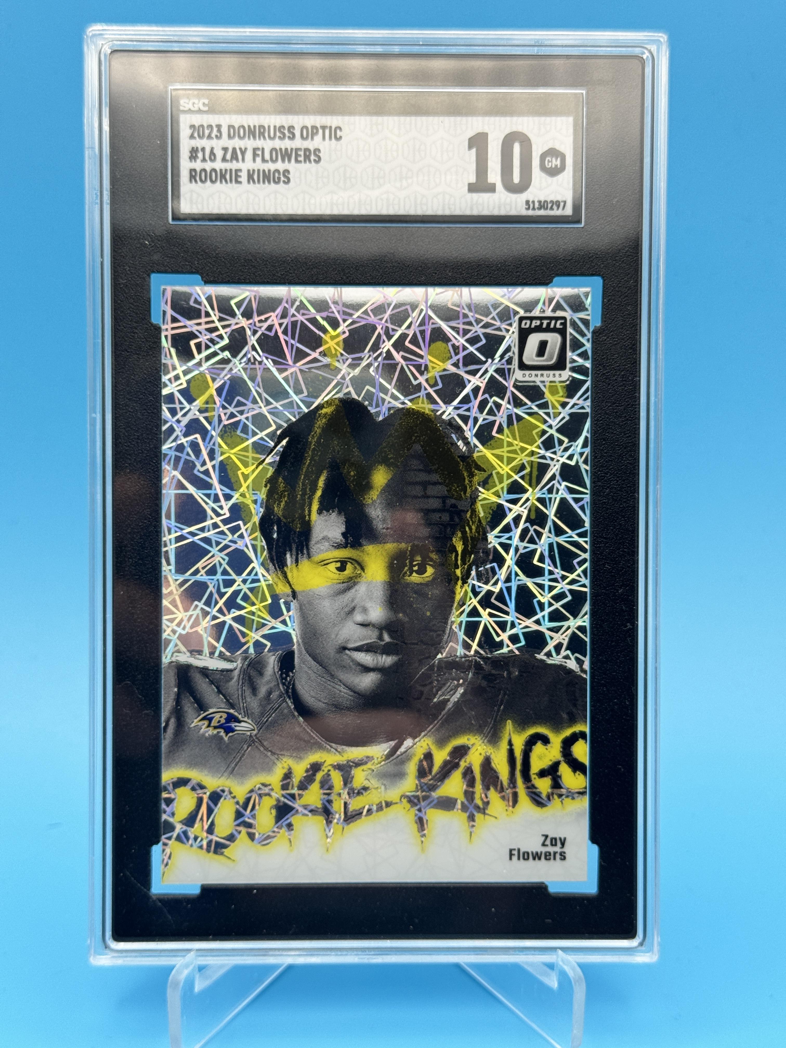 2023 Donruss Optic #16 Zay Flowers Rookie Kings SGC 10