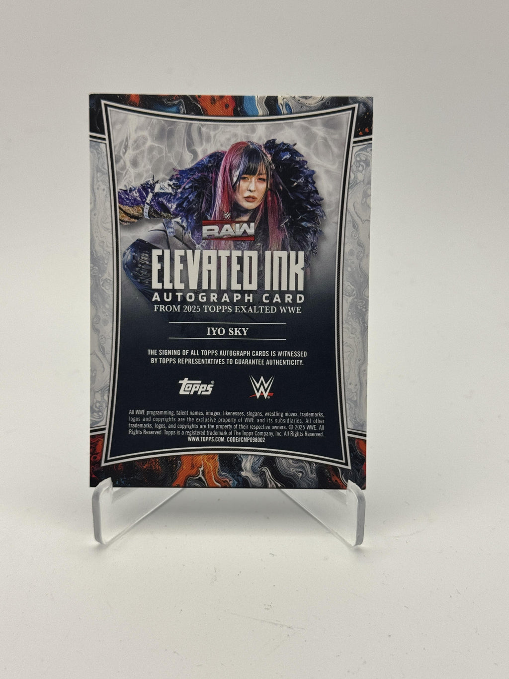 2025 Topps Exalted WWE Iyo Sky Elevated Ink