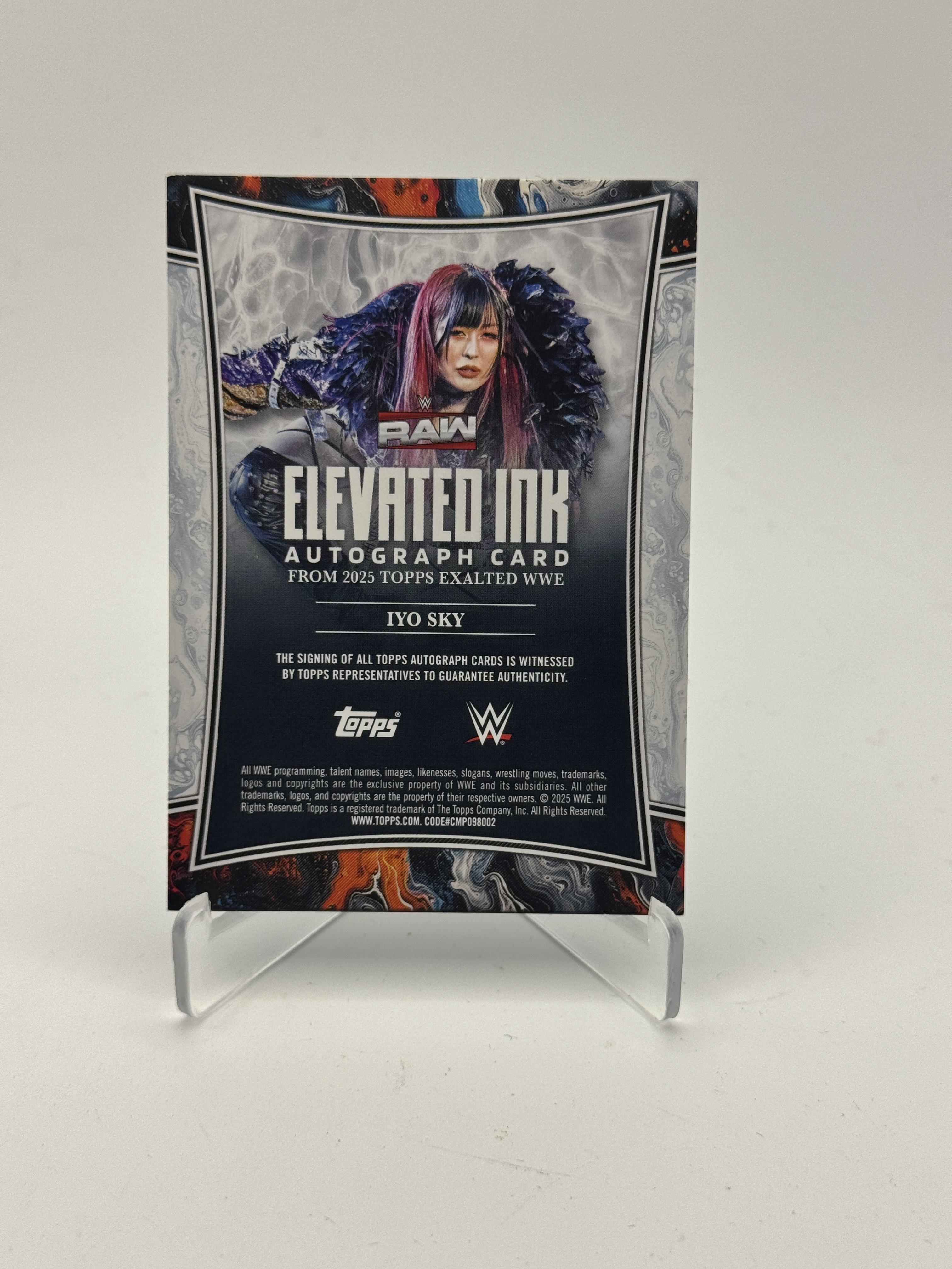 2025 Topps Exalted WWE Iyo Sky Elevated Ink