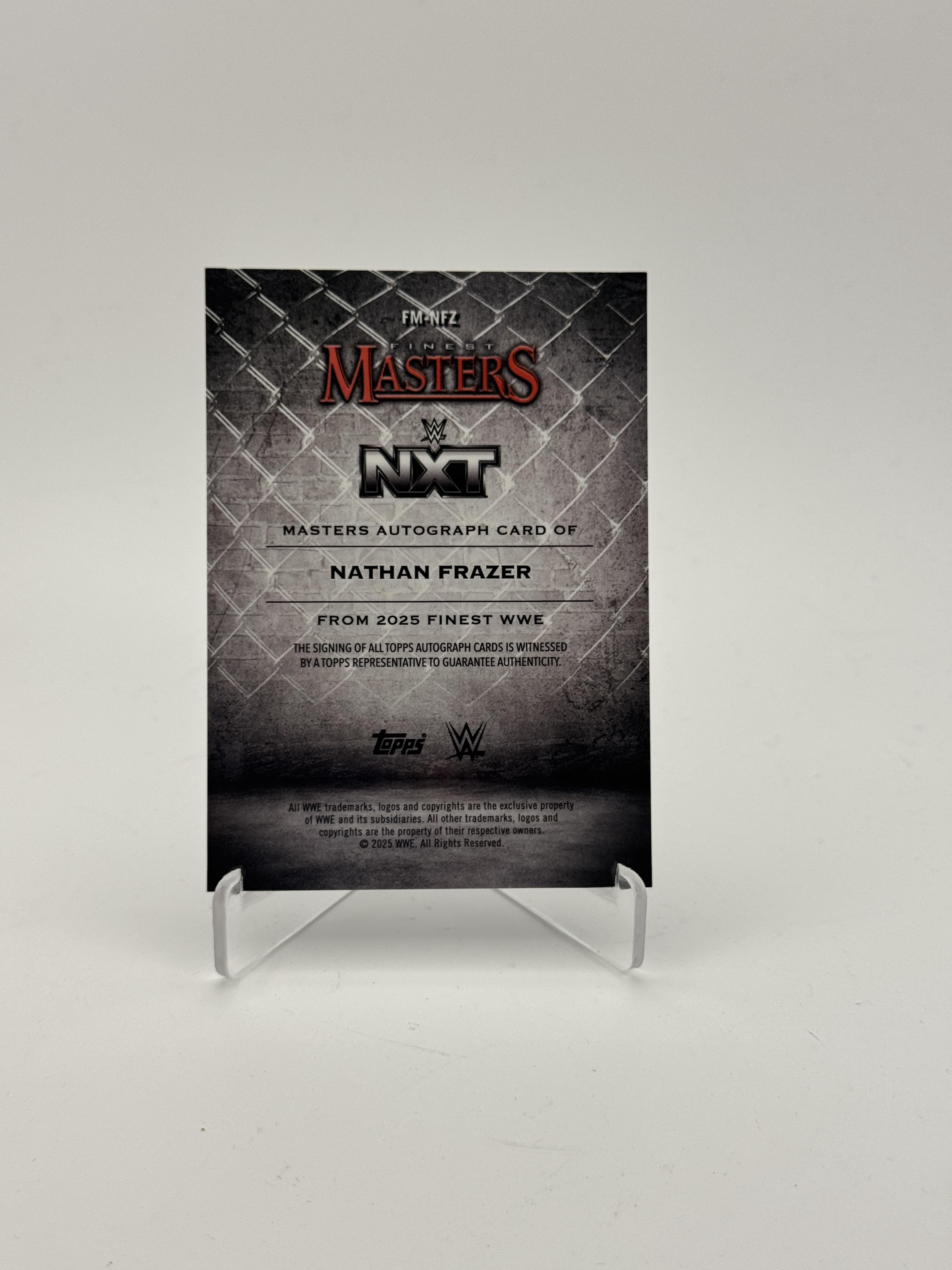 2025 Topps Finest WWE #FM-NFZ Nathan Frazer Masters Autographs