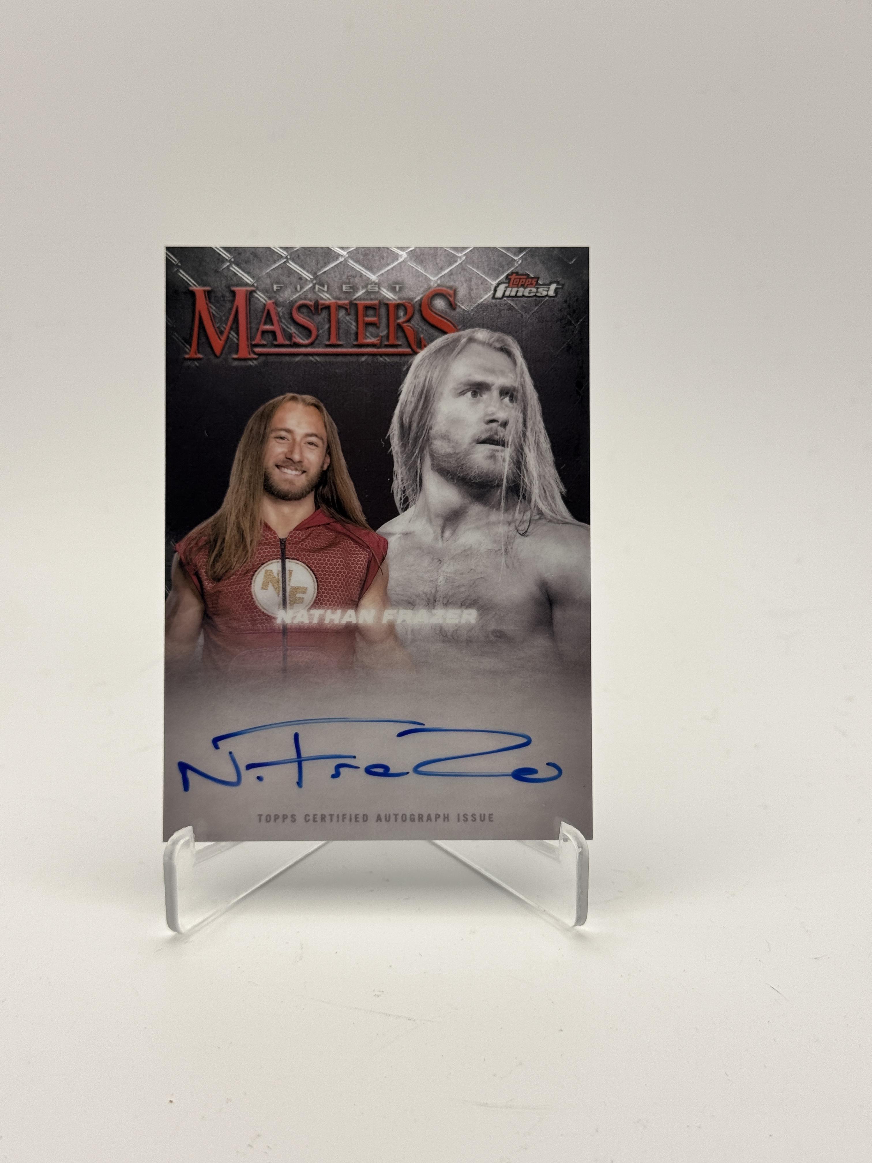 2025 Topps Finest WWE #FM-NFZ Nathan Frazer Masters Autographs