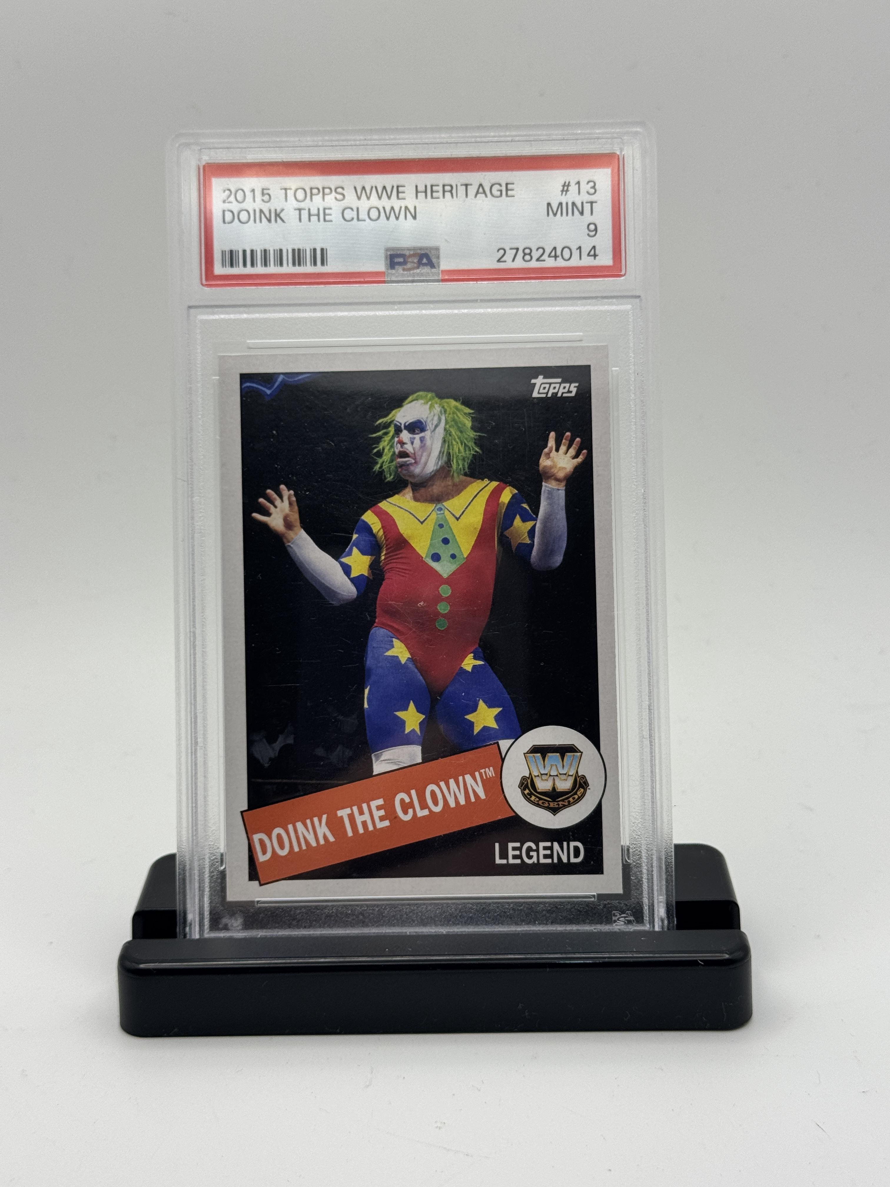 2015 Topps WWE Heritage #13 Doink the Clown PSA 9