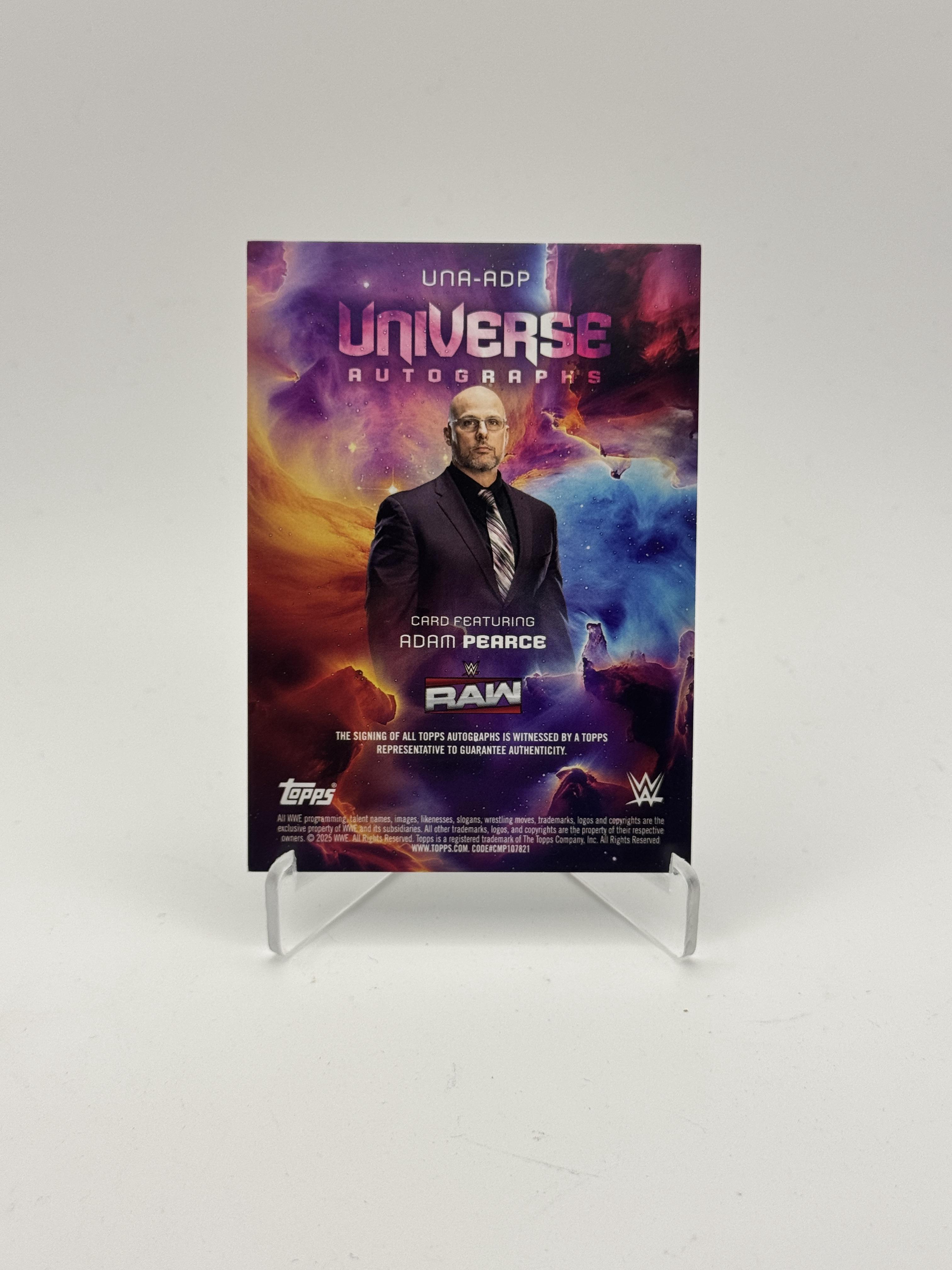 2025 Topps Universe WWE #UNA-ADP Adam Pearce Universe Autographs