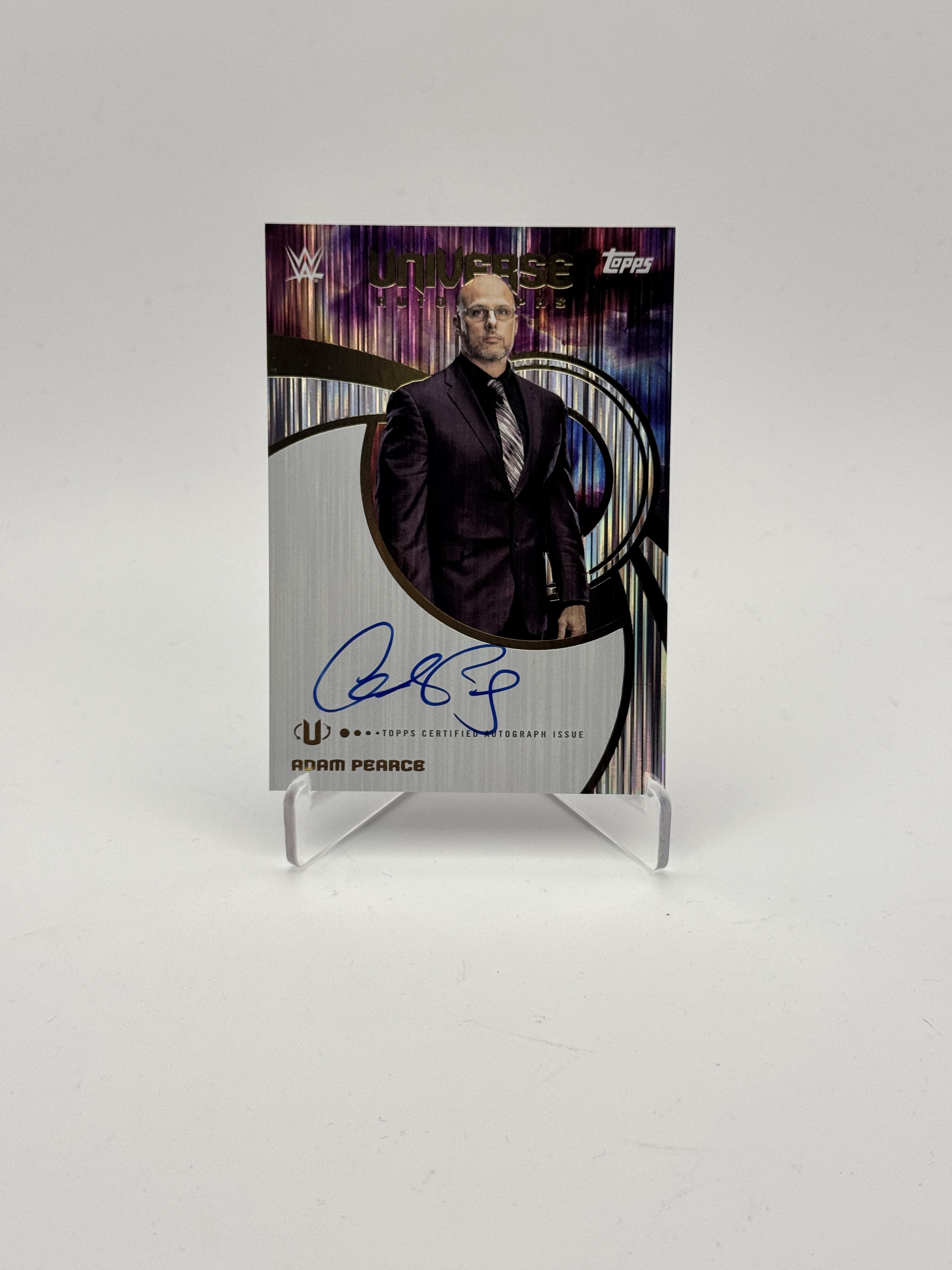 2025 Topps Universe WWE #UNA-ADP Adam Pearce Universe Autographs