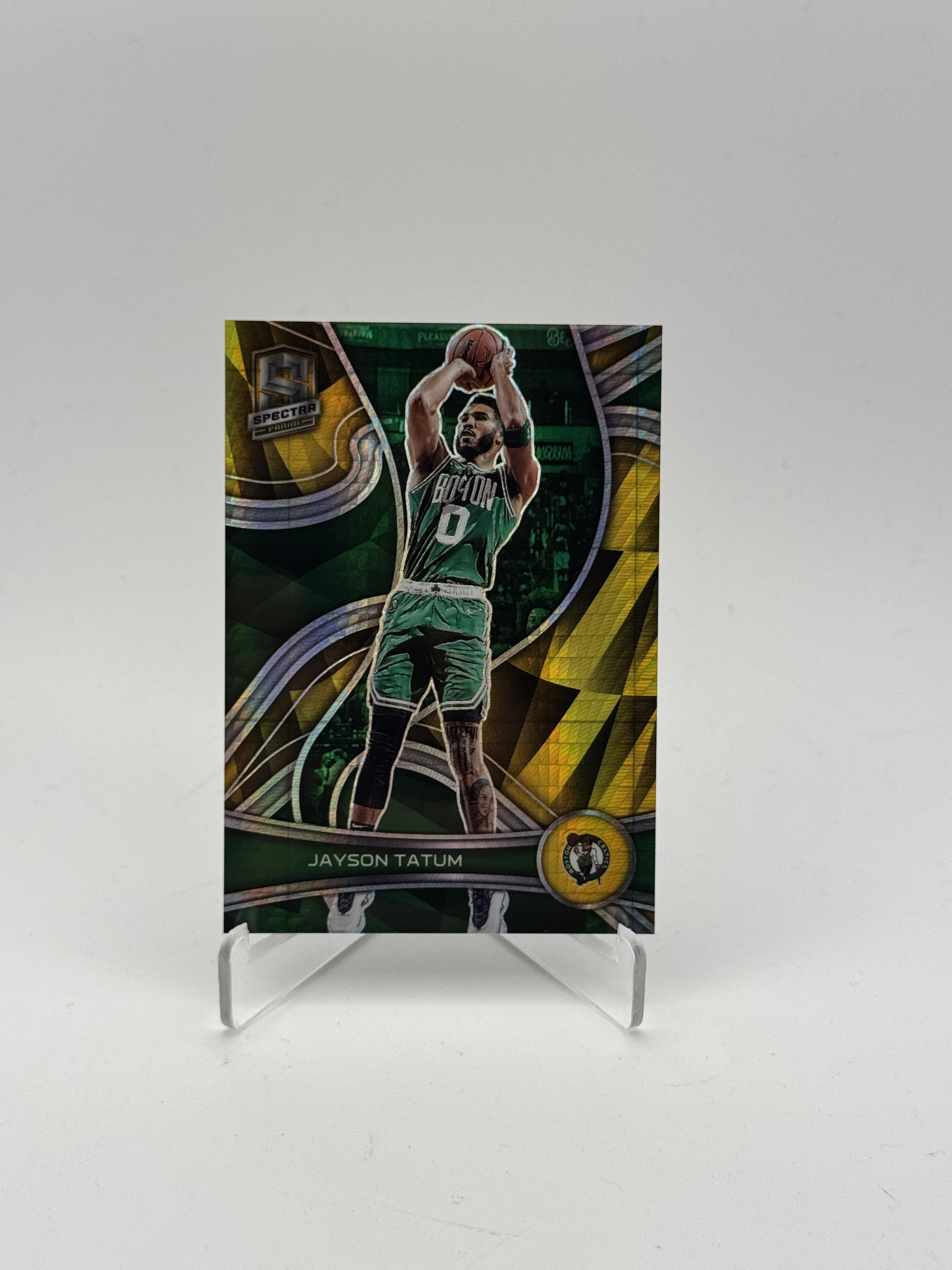 2021-22 Panini Spectra #16 Jayson Tatum Asia Gold #/10