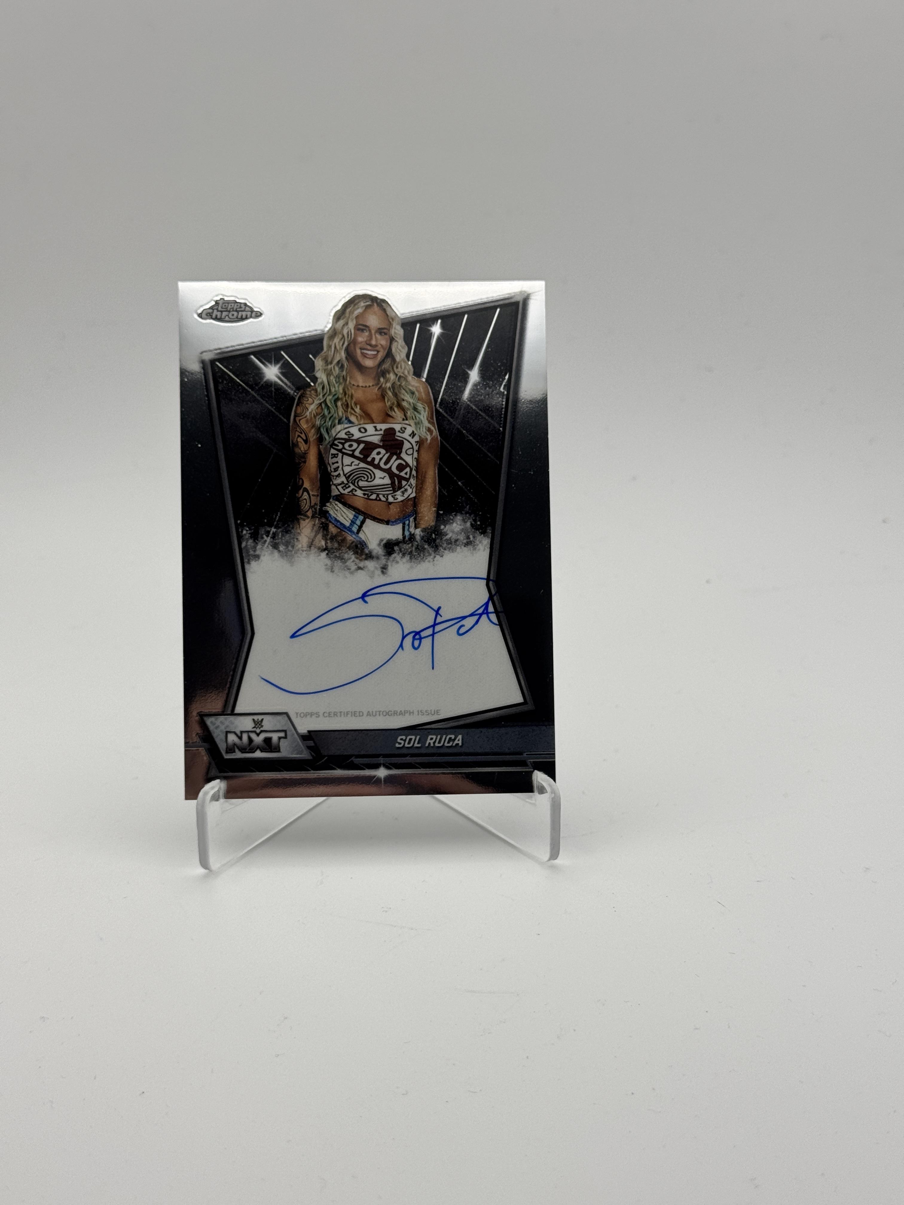 2026 Topps Chrome WWE #NXT-SOL Sol Ruca NXT Autographs
