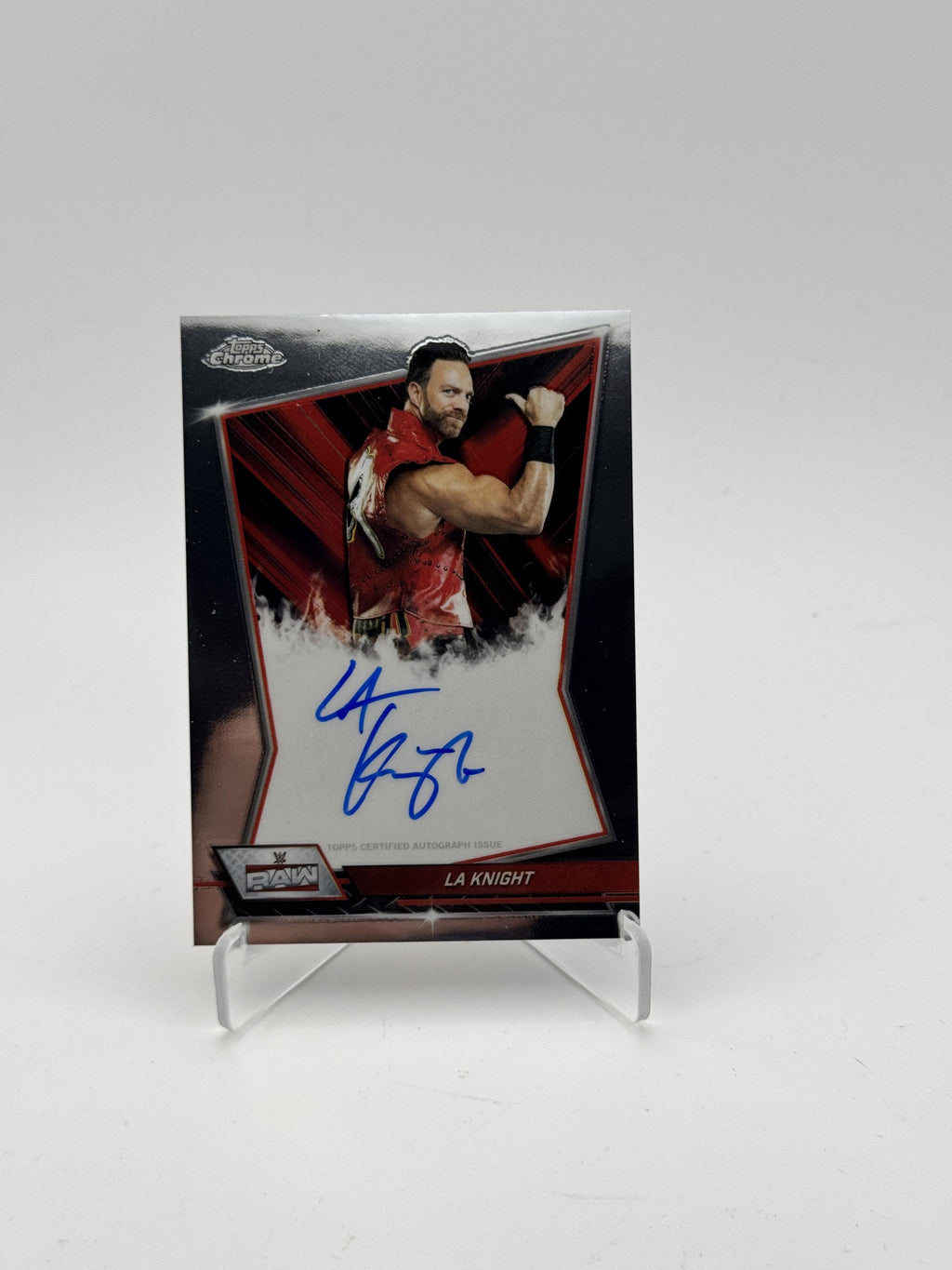 2026 Topps Chrome WWE #RBA-LAK LA Knight Red Brand Autographs