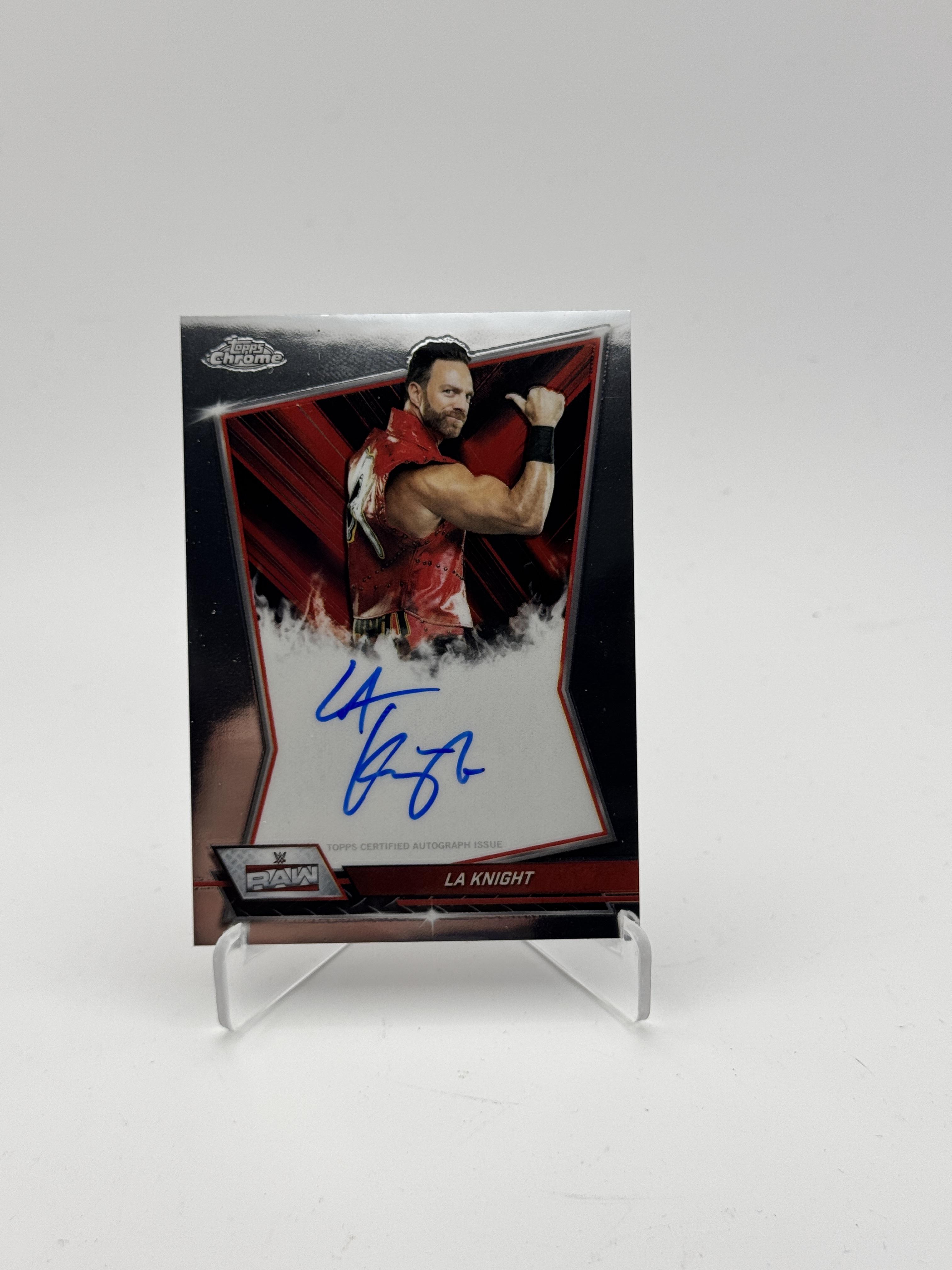 2026 Topps Chrome WWE #RBA-LAK LA Knight Red Brand Autographs