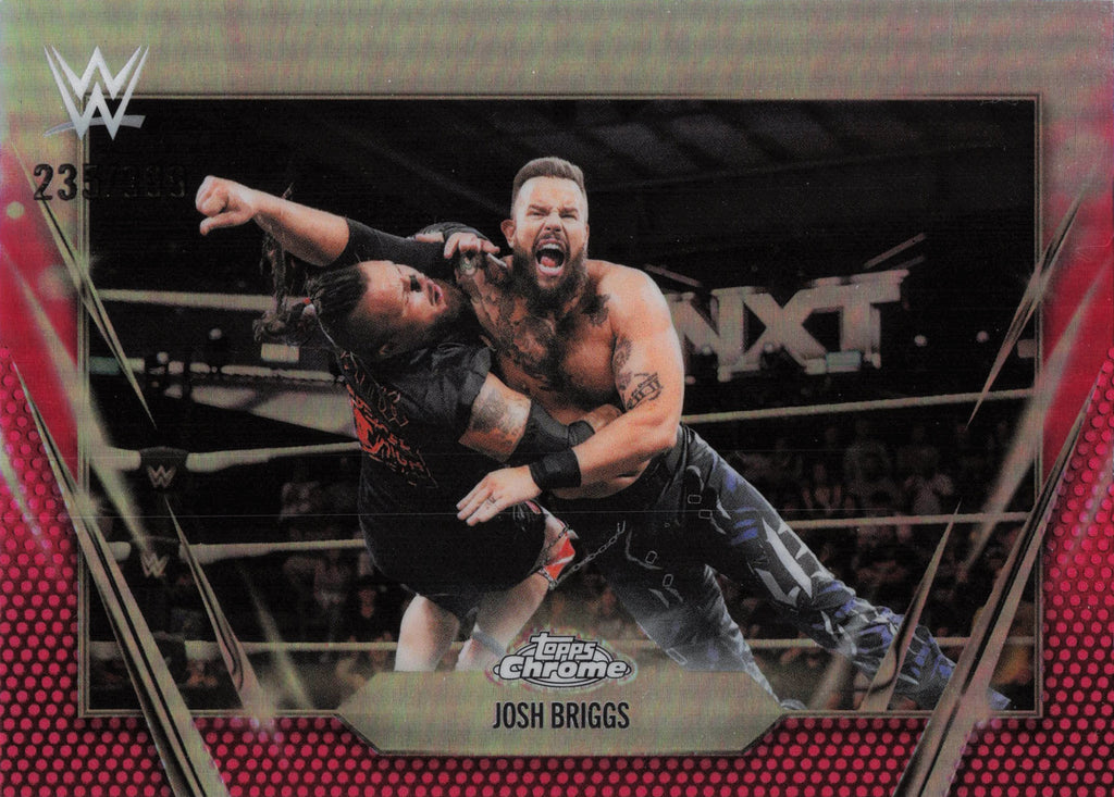 2026 Topps Chrome WWE #187 Josh Briggs Magenta Refractor #/399