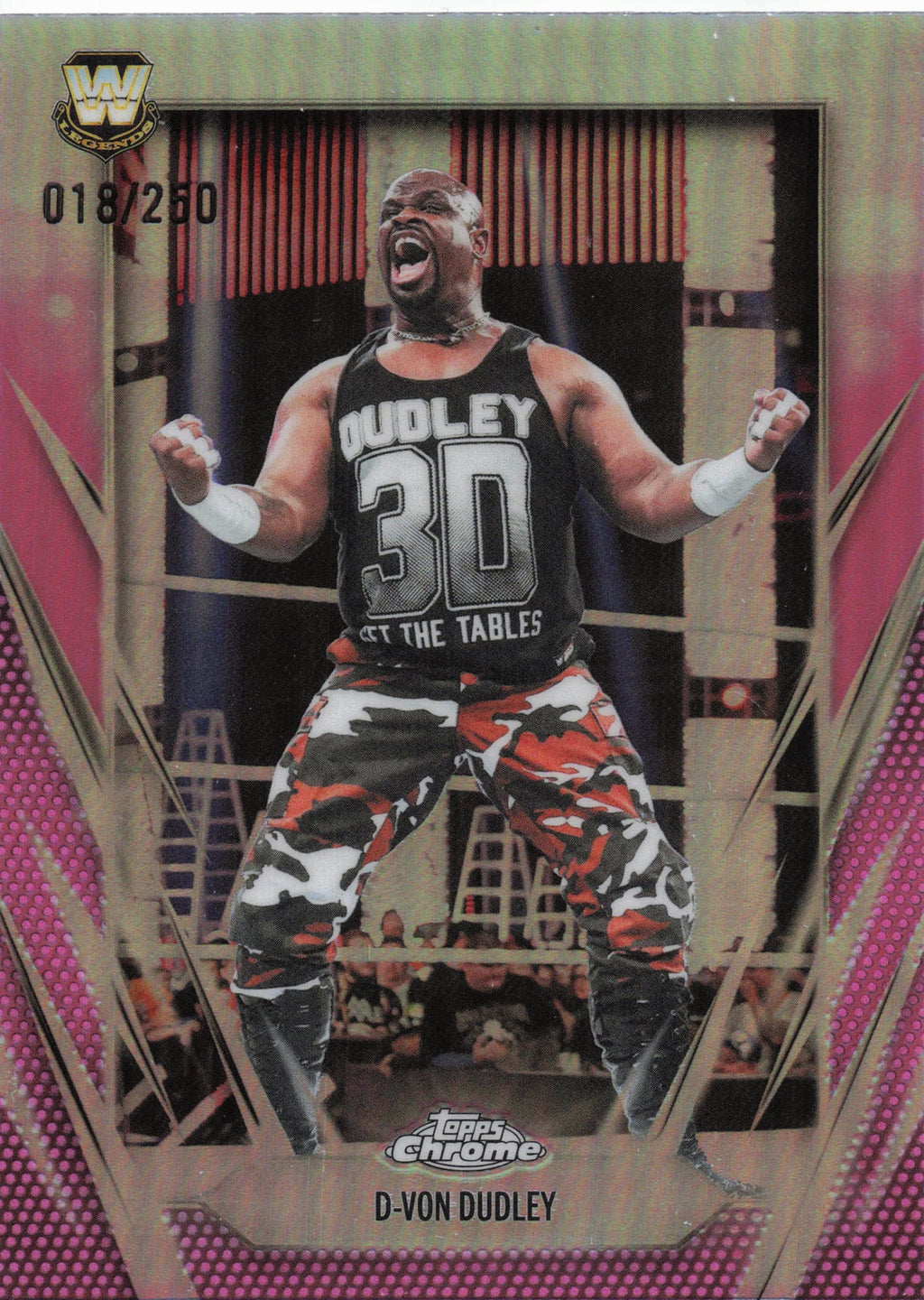 2026 Topps Chrome WWE #198 D-Von Dudley Pink Refractor #/250