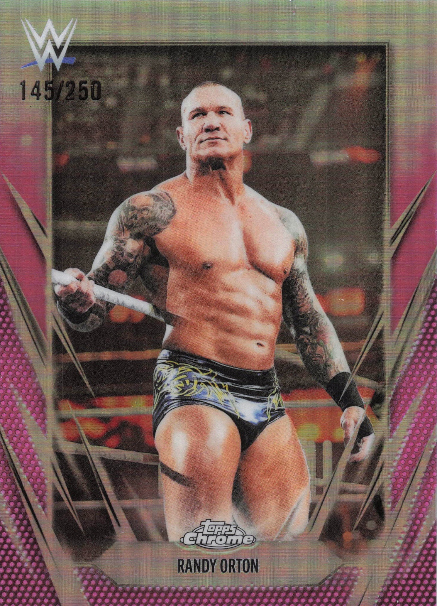 2026 Topps Chrome WWE #72 Randy Orton Pink Refractor #/250