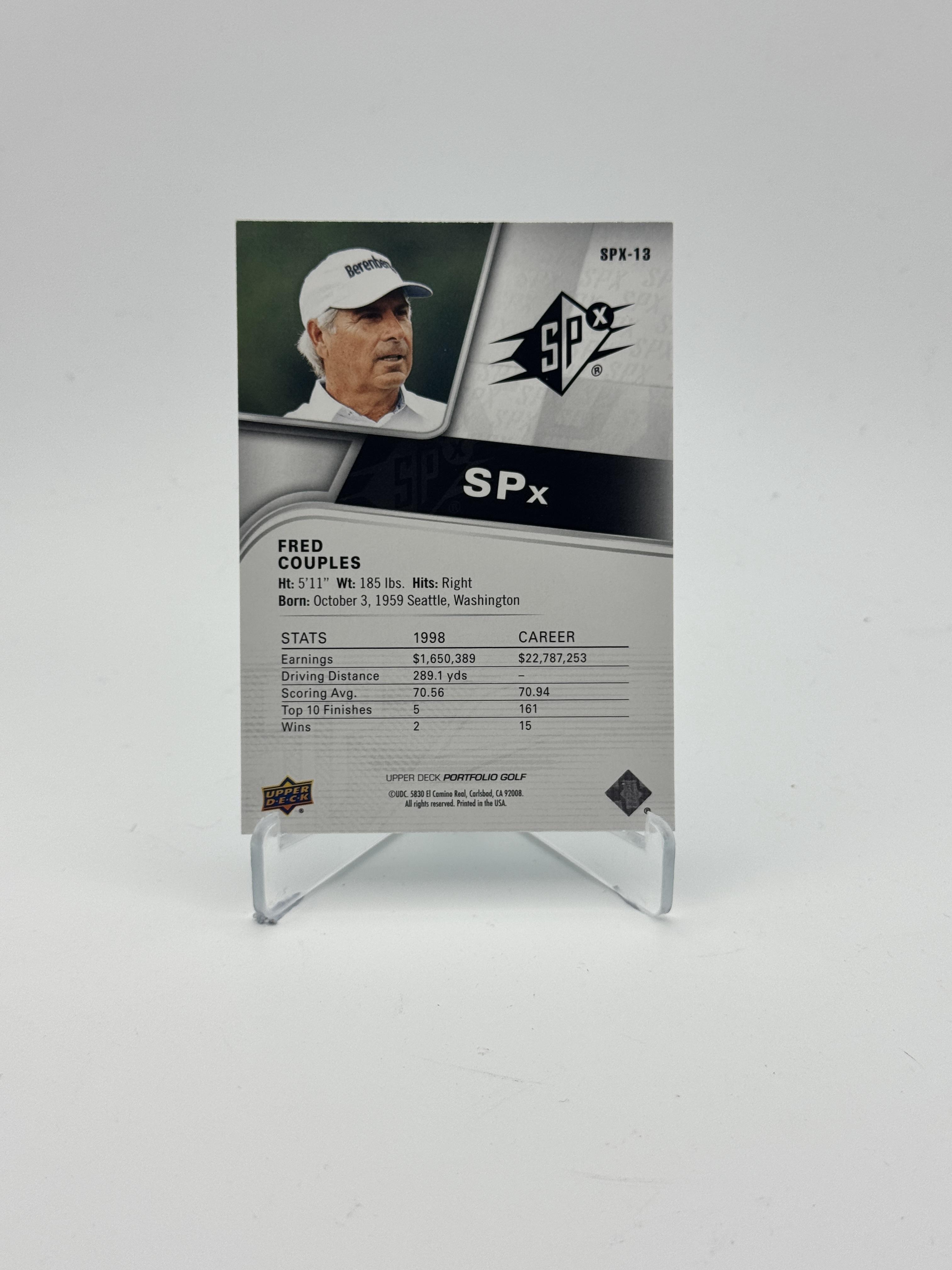 2024 Upper Deck Portfolio #SPX-13 Fred Couples SPx #/699