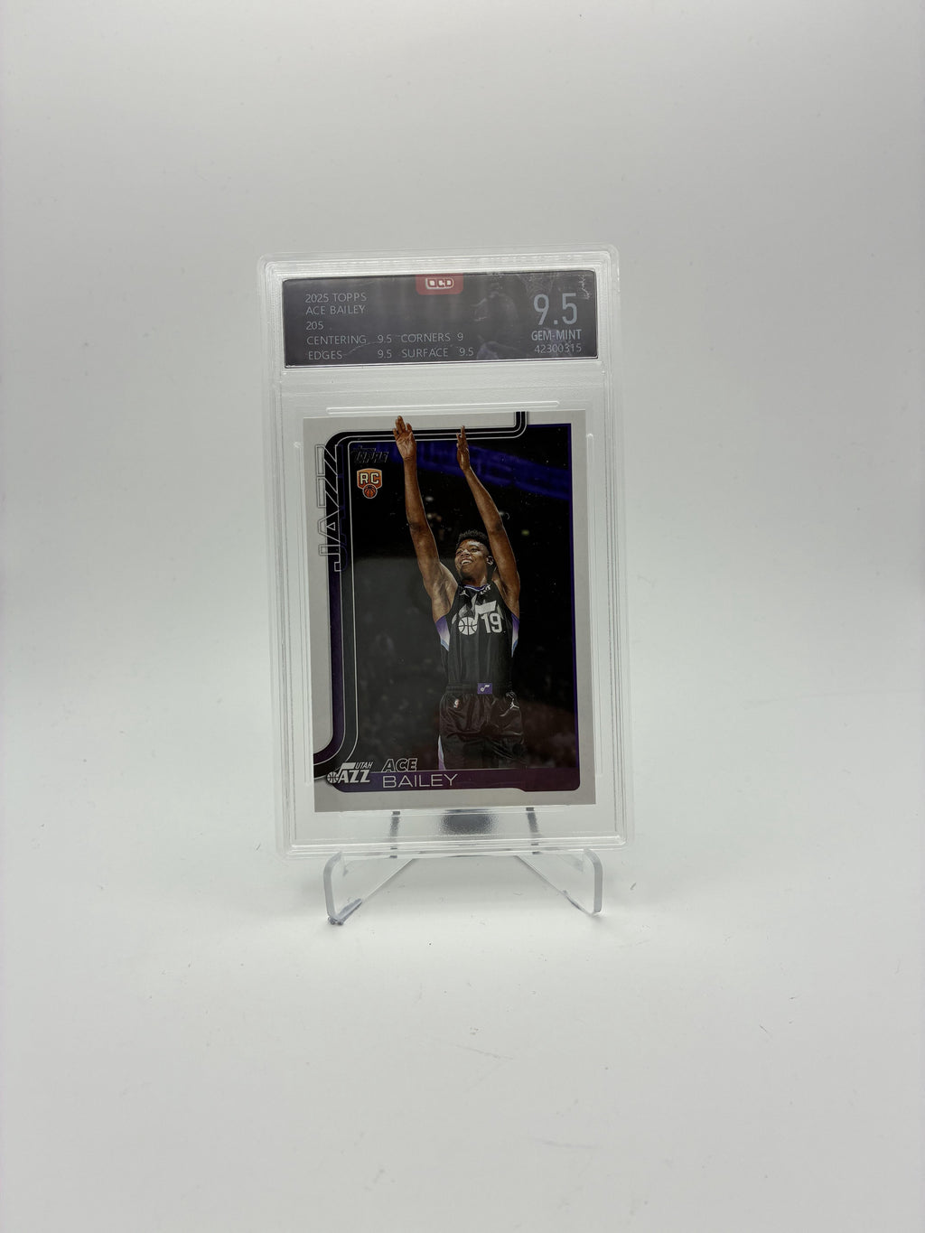 2025-26 Topps #205 Ace Bailey OCA - 9.5