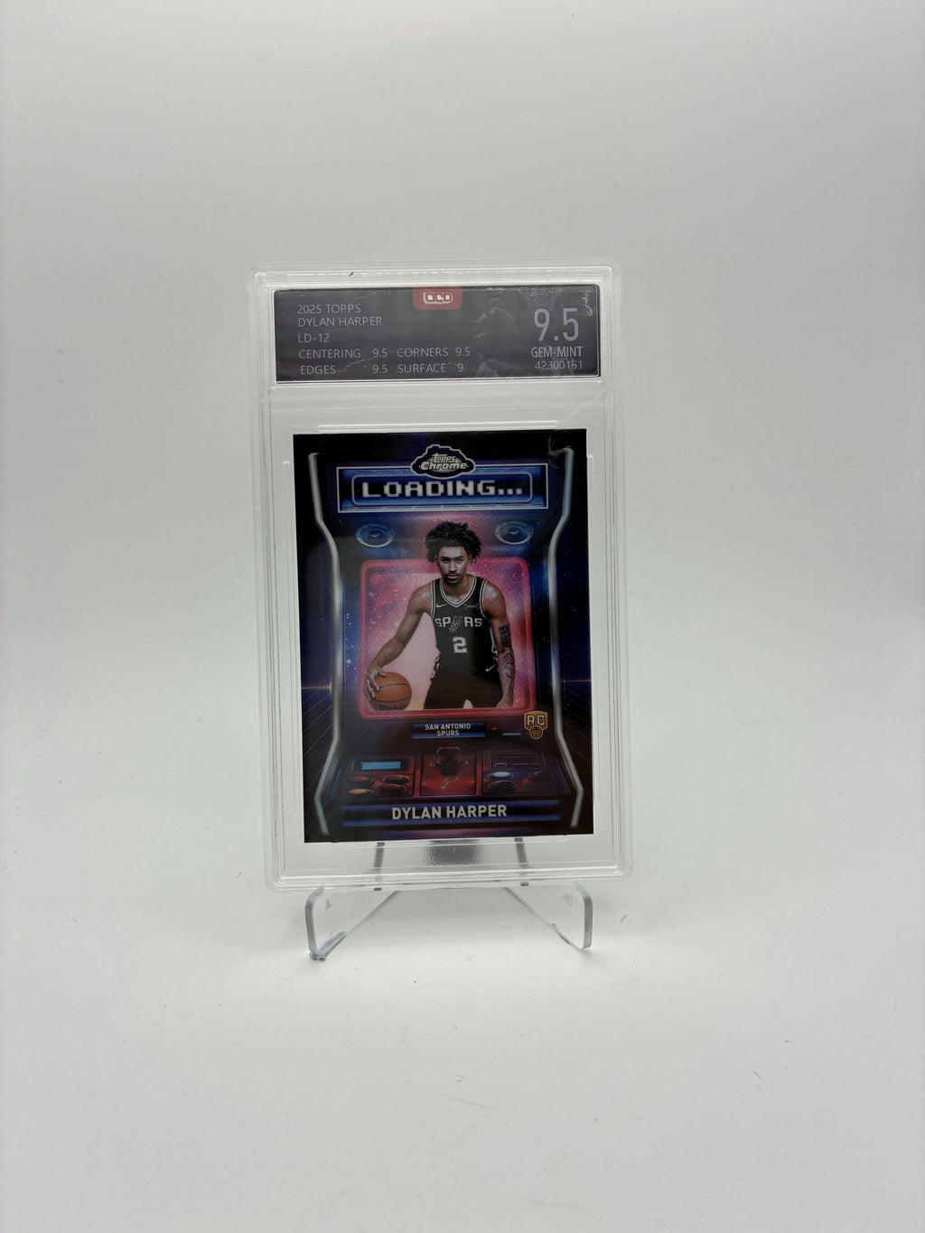 2025-26 Topps Chrome #LD-12 Dylan Harper Loading ...  OCA - 9.5