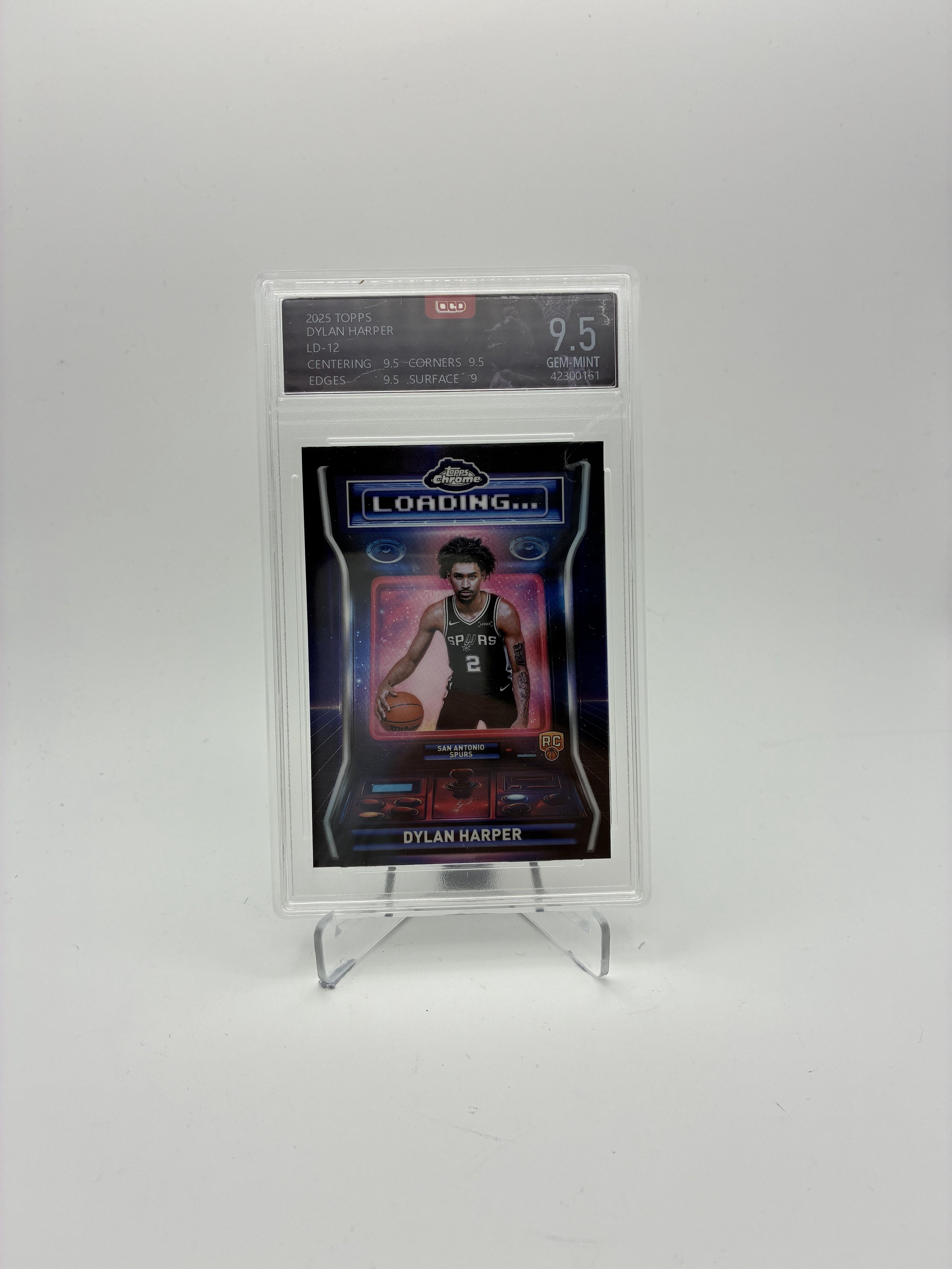 2025-26 Topps Chrome #LD-12 Dylan Harper Loading ...  OCA - 9.5