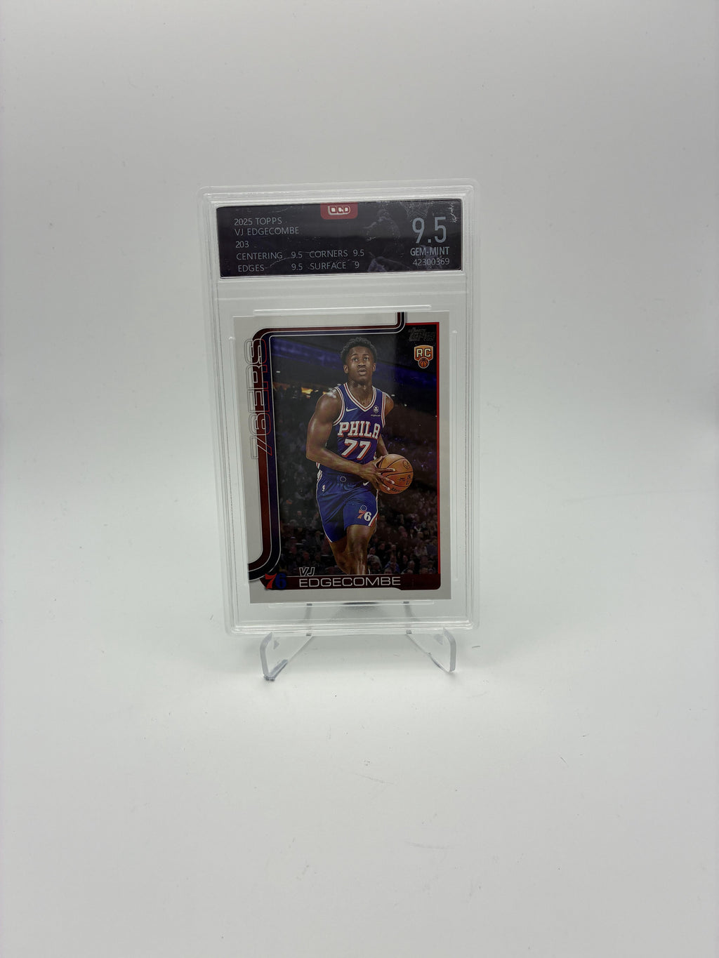 2025-26 Topps #203 VJ Edgecombe Other 9.5