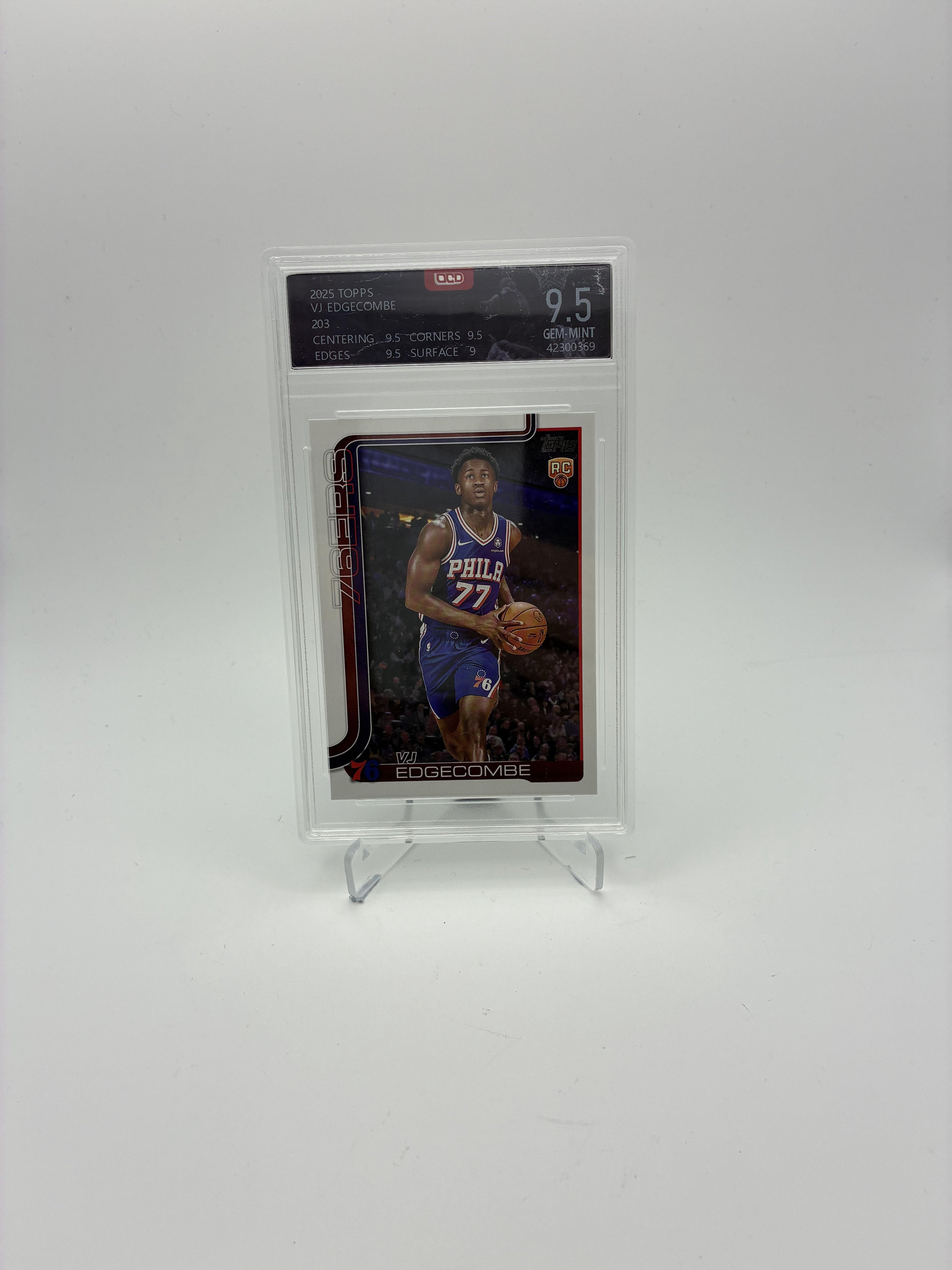 2025-26 Topps #203 VJ Edgecombe Other 9.5