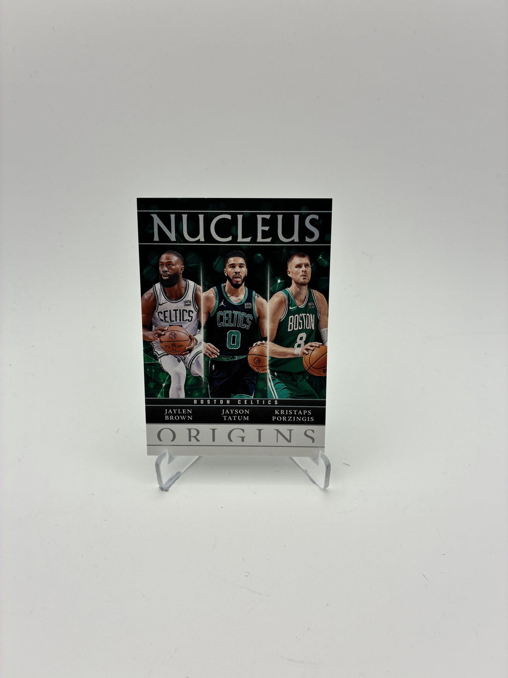 2024-25 Panini Origins #5 Jayson Tatum-Kristaps Porzingis-Jaylen Brown Nucleus