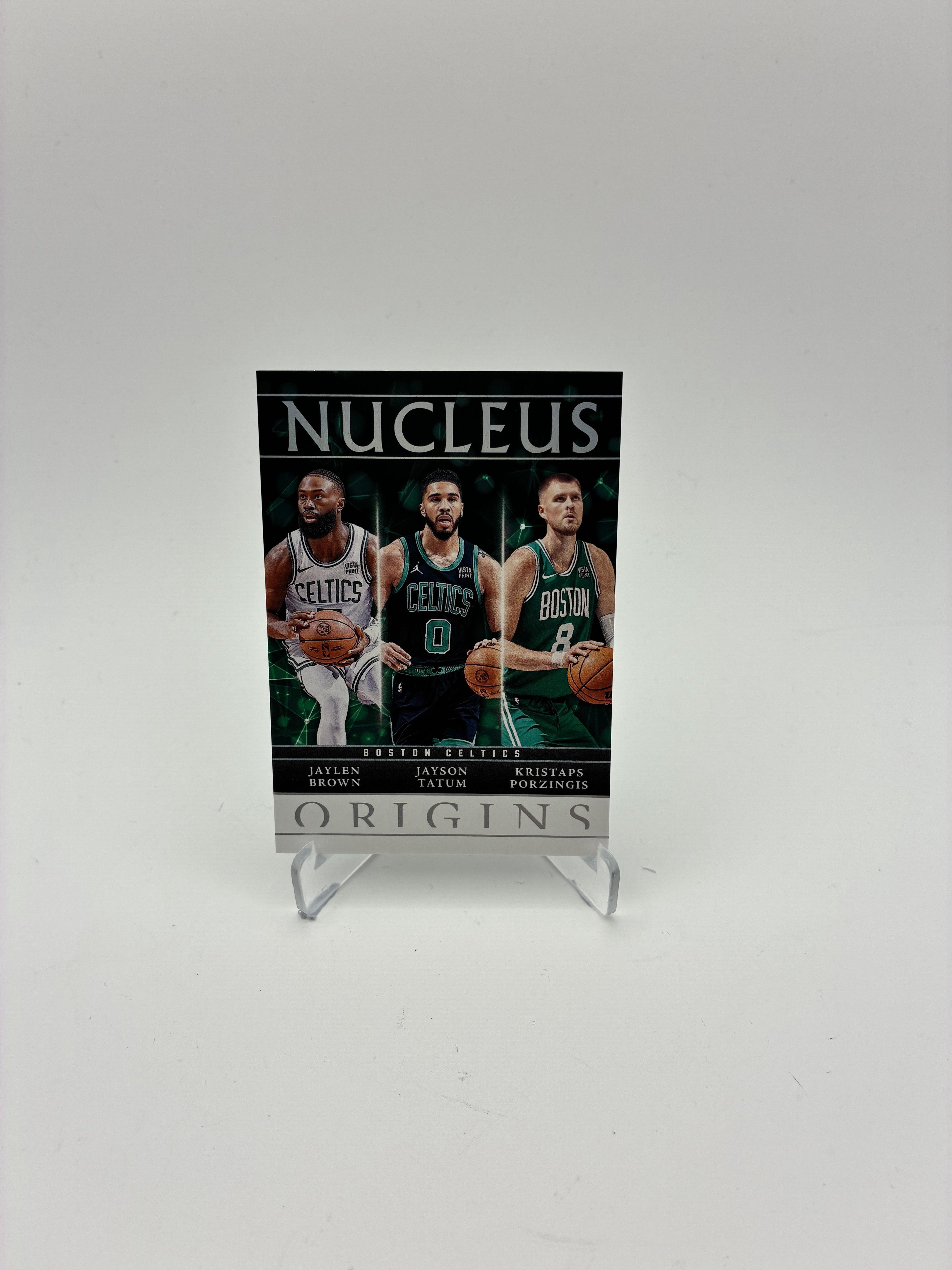 2024-25 Panini Origins #5 Jayson Tatum-Kristaps Porzingis-Jaylen Brown Nucleus