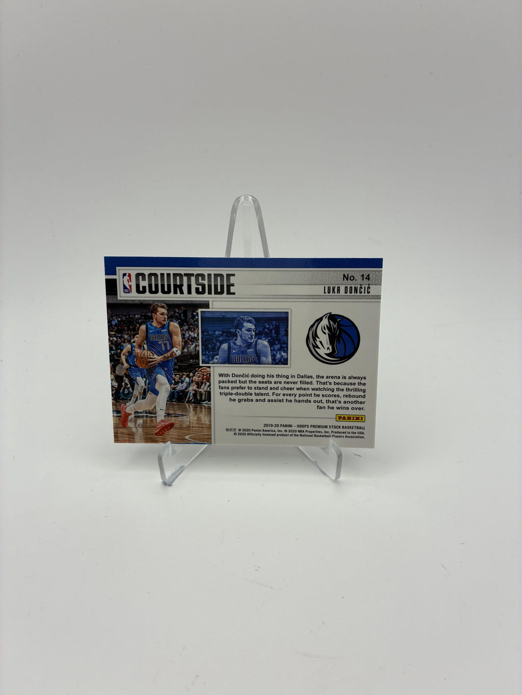 2019-20 Hoops Premium Stock #14 Luka Doncic Courtside