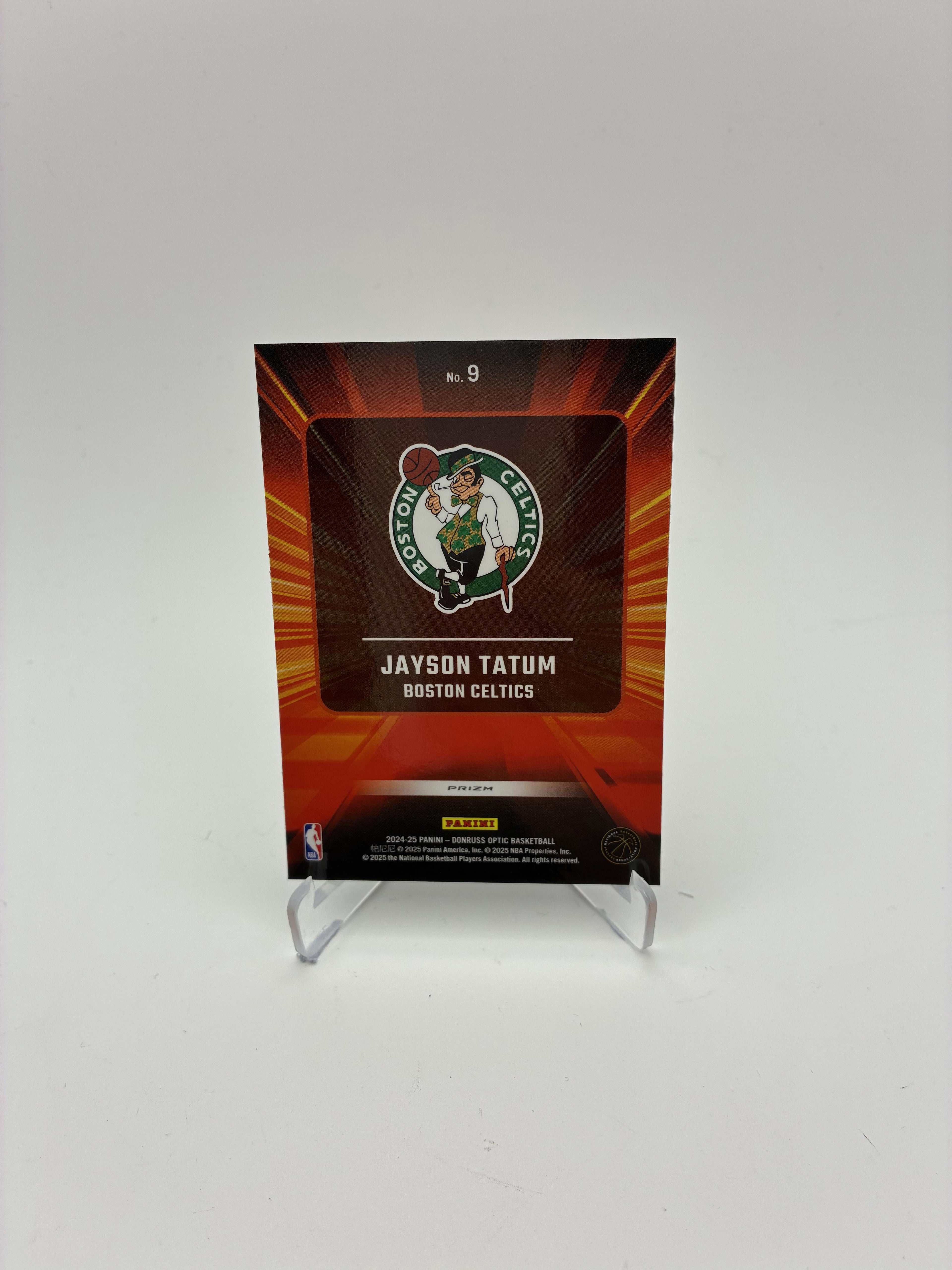 2024-25 Donruss Optic #9 Jayson Tatum Express Lane Purple