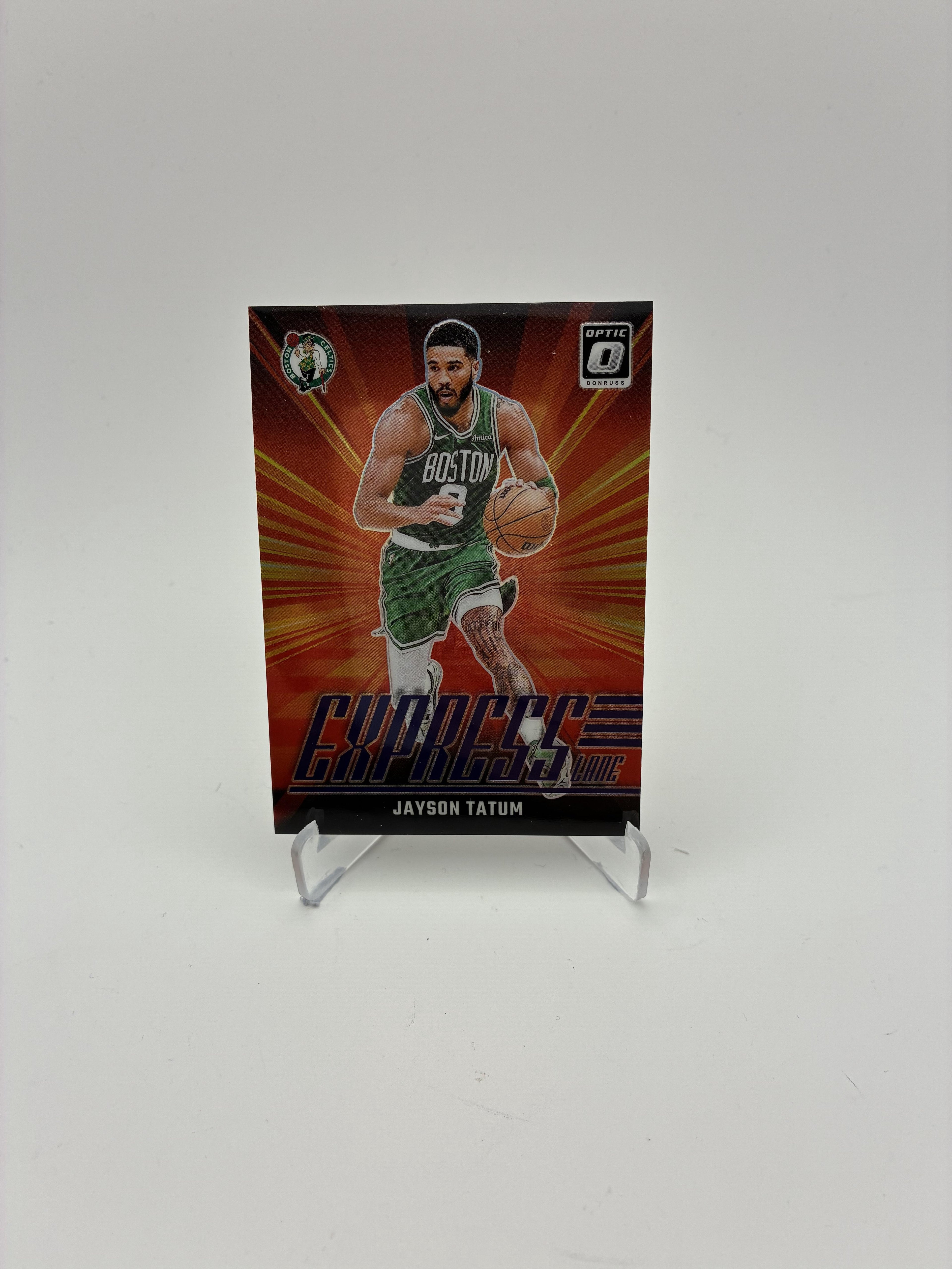 2024-25 Donruss Optic #9 Jayson Tatum Express Lane Purple