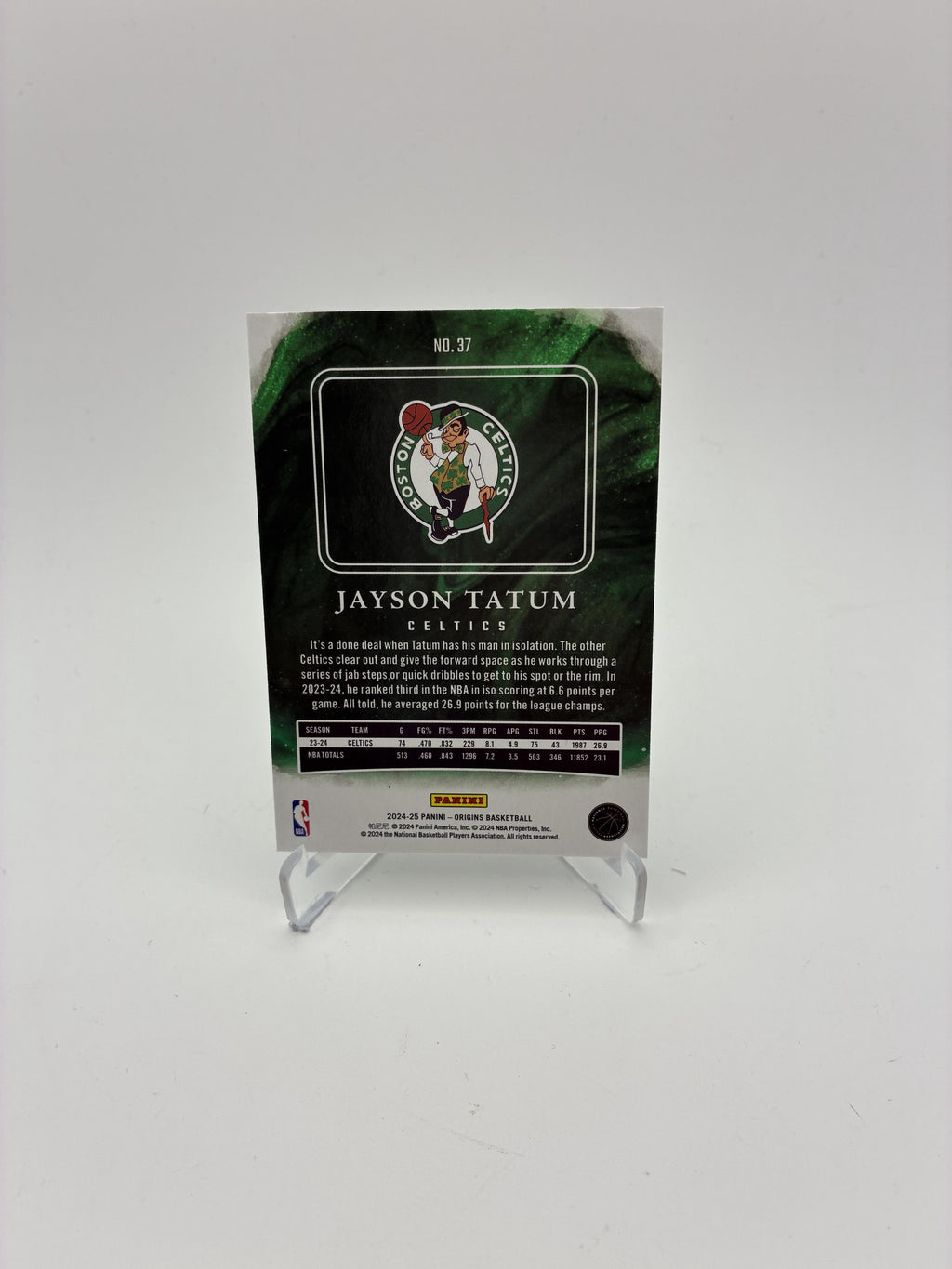 2024-25 Panini Origins #37 Jayson Tatum Basketballs