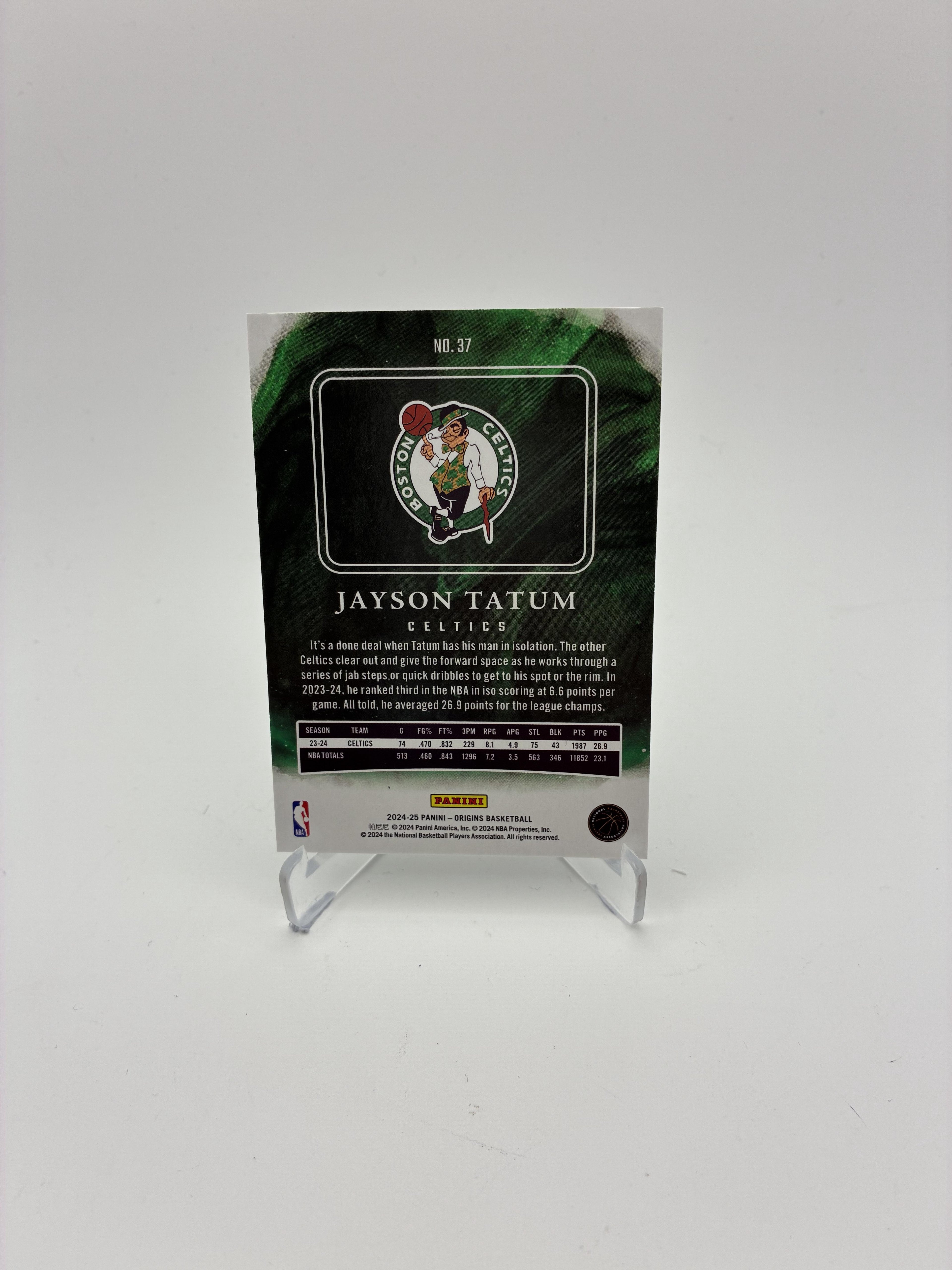 2024-25 Panini Origins #37 Jayson Tatum Basketballs