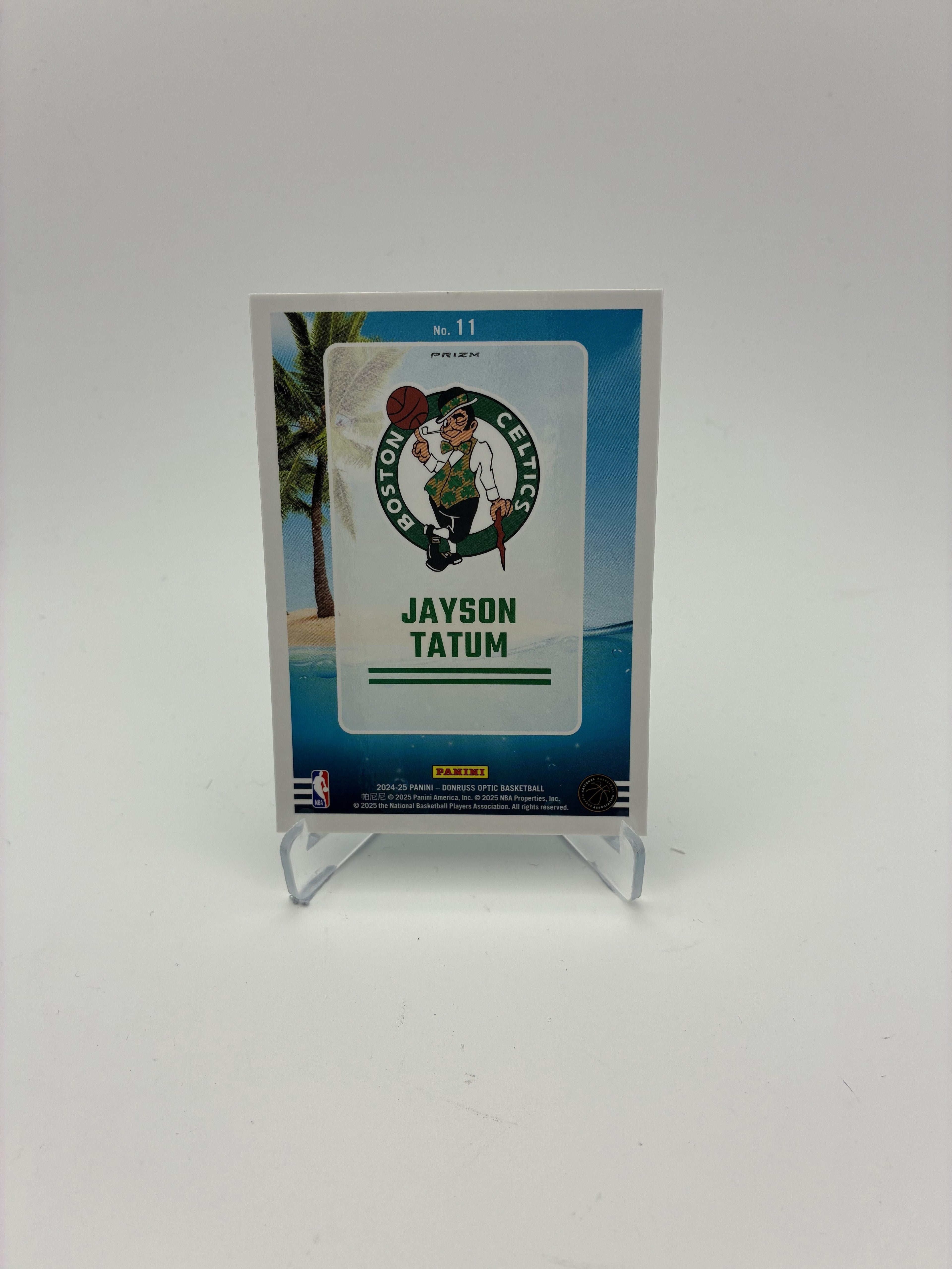 2024-25 Donruss Optic #11 Jayson Tatum Splash!