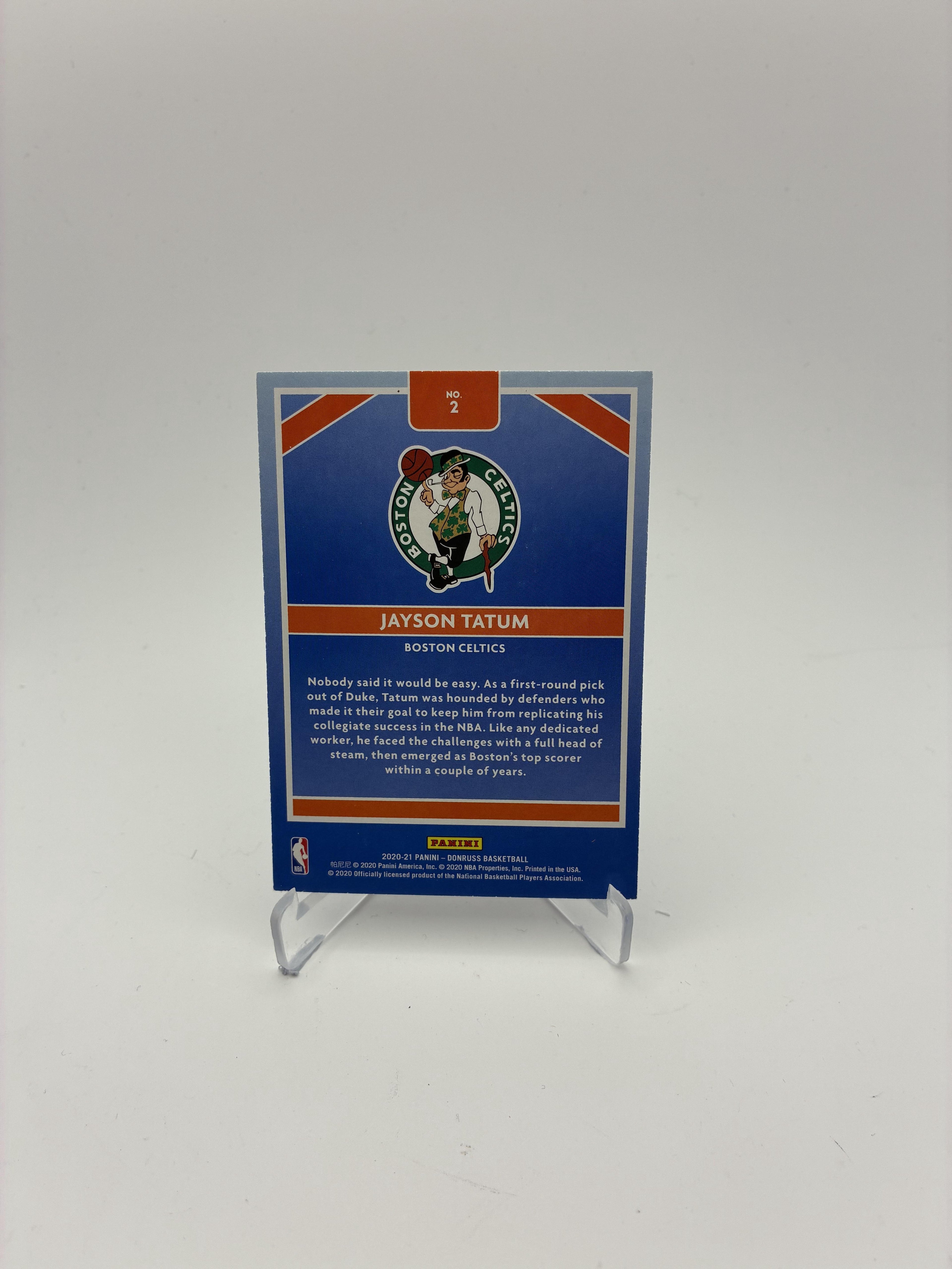2020-21 Donruss #2 Jayson Tatum Craftsmen
