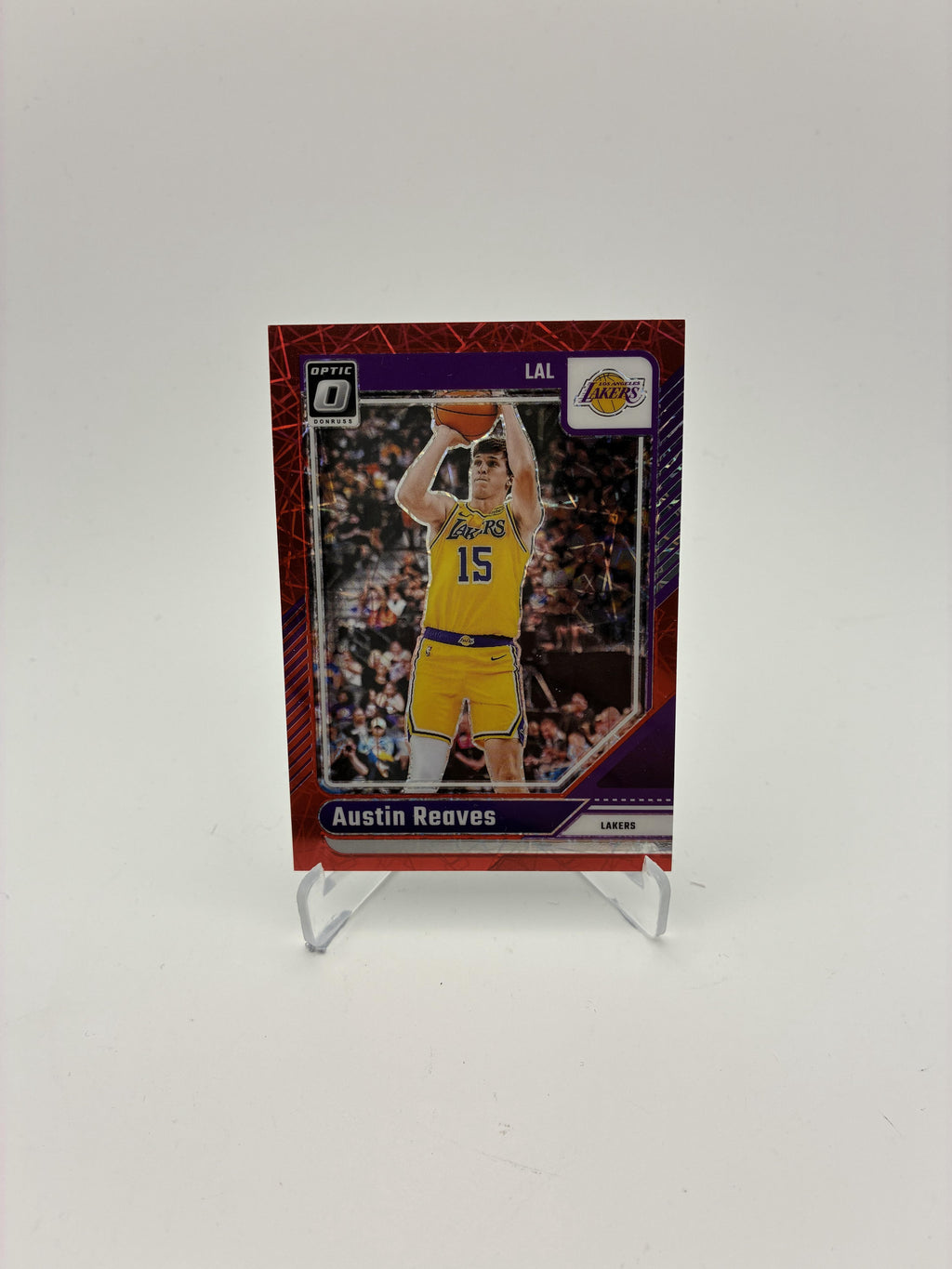2024-25 Donruss Optic #140 Austin Reaves Red Velocity #/299