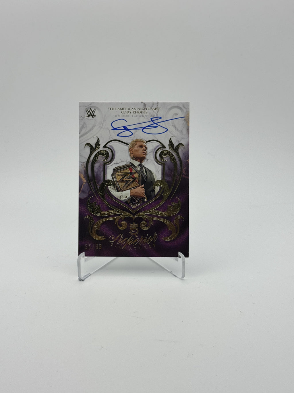 2025 Topps Royalty WWE American Nightmare Cody Rhodes Superior Signatures #/99