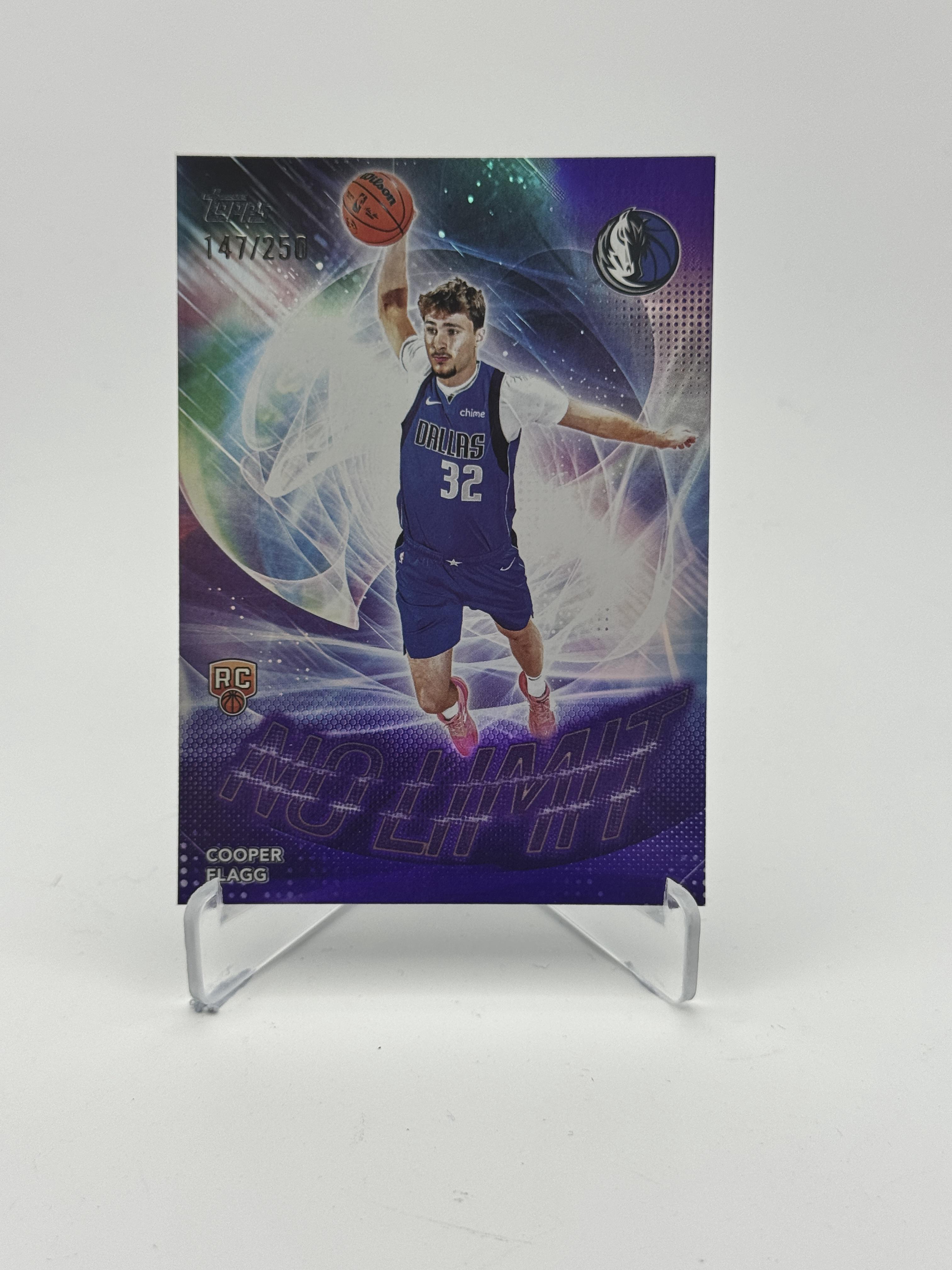 2025-26 Topps #NL-1 Cooper Flagg No Limit Purple Rainbow #/250