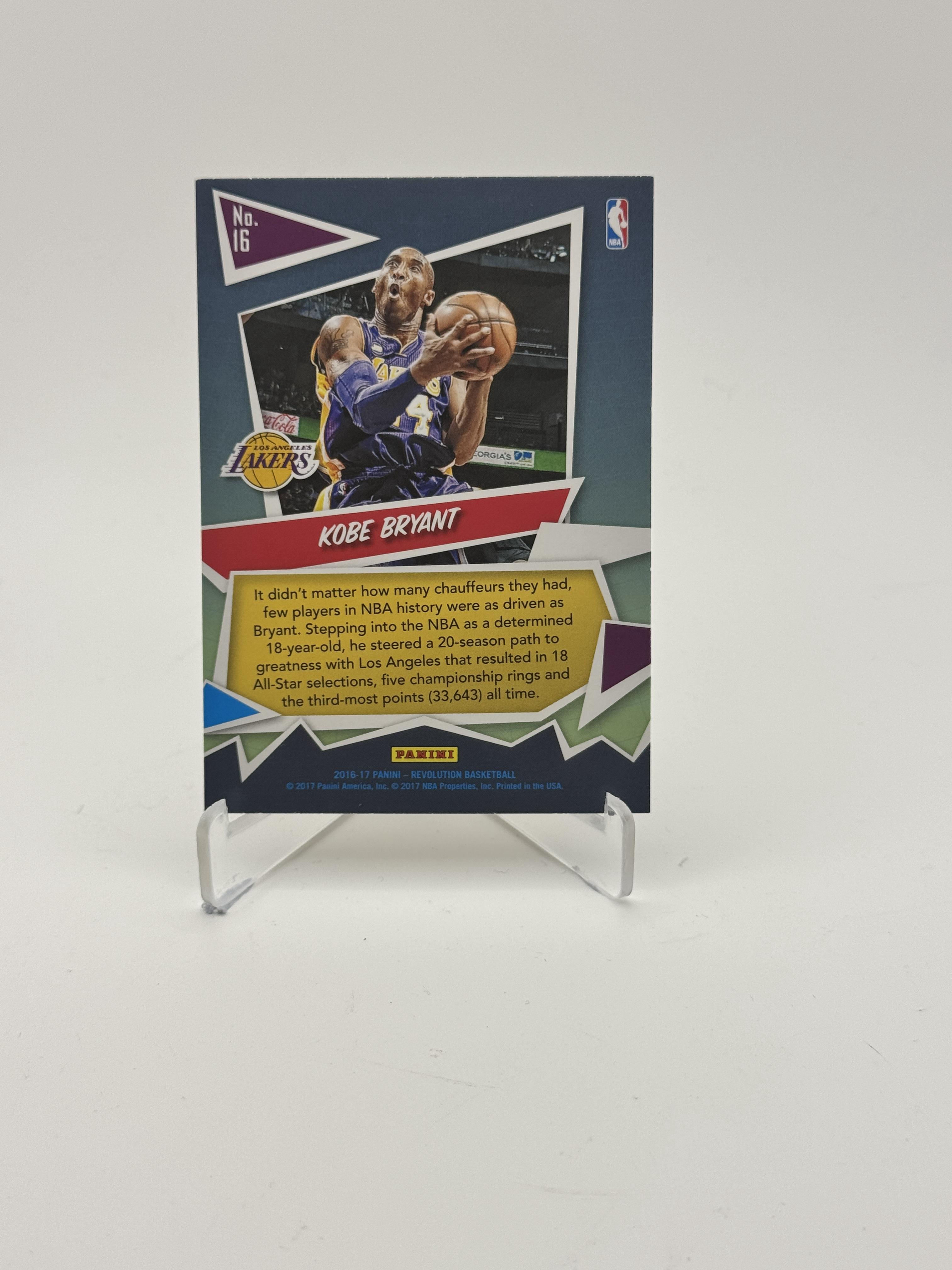 2016-17 Panini Revolution #16 Kobe Bryant Revolutionaries
